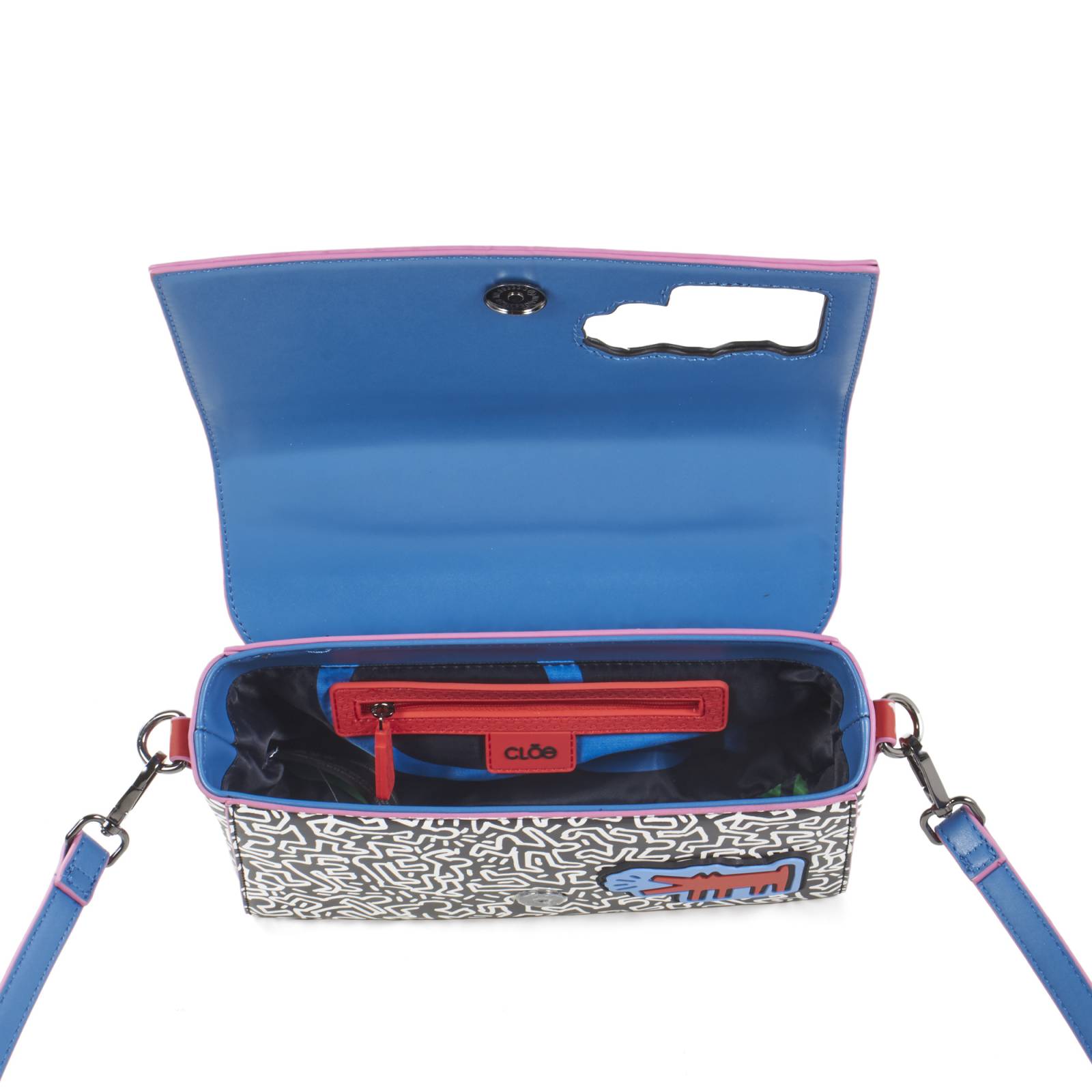 Bolsa Briefcase Para Mujer Keith Haring x Oe Asa larga