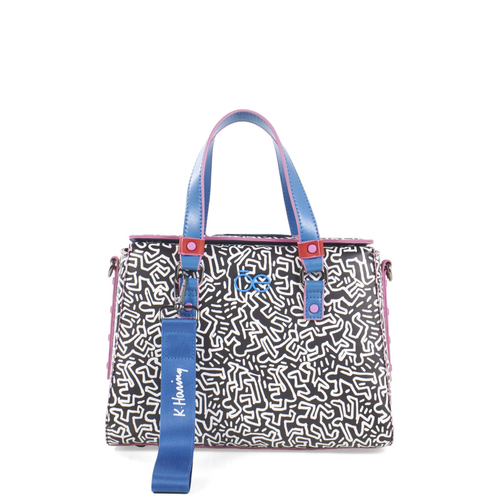 Bolsa Satchel Para Mujer Keith Haring x Oe