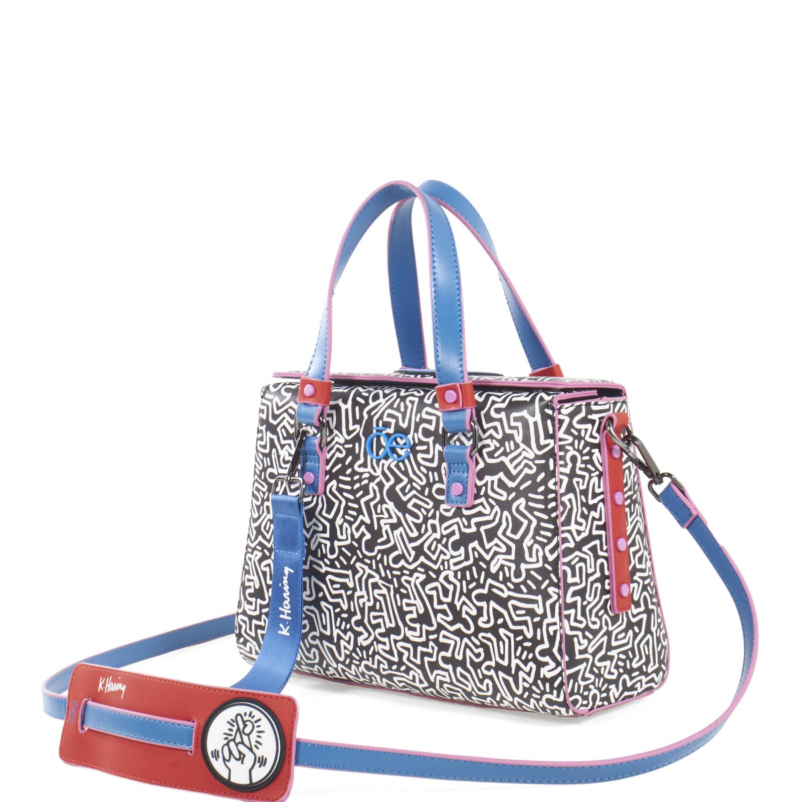 Bolsa Satchel Para Mujer Keith Haring x Oe