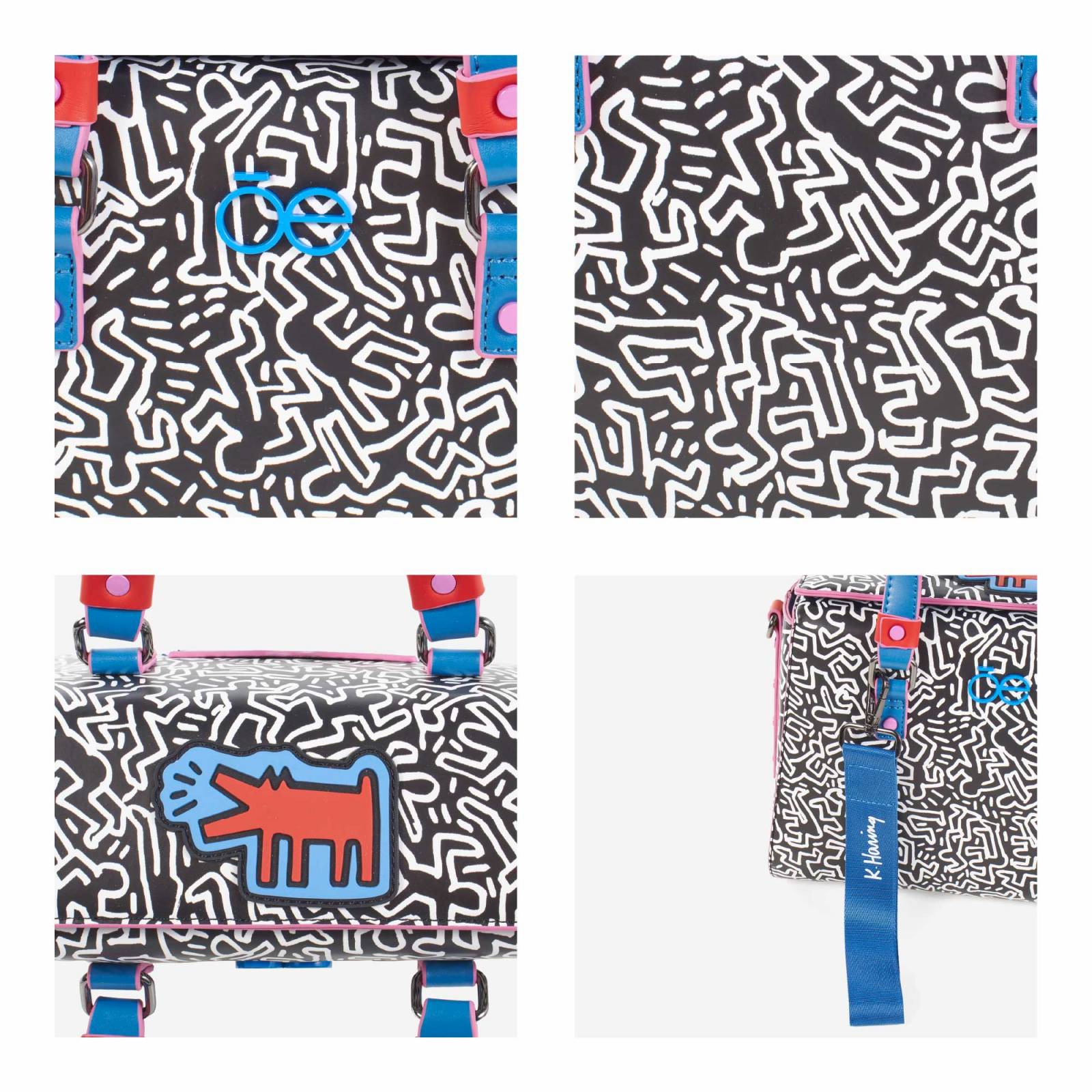 Bolsa Satchel Para Mujer Keith Haring x Oe