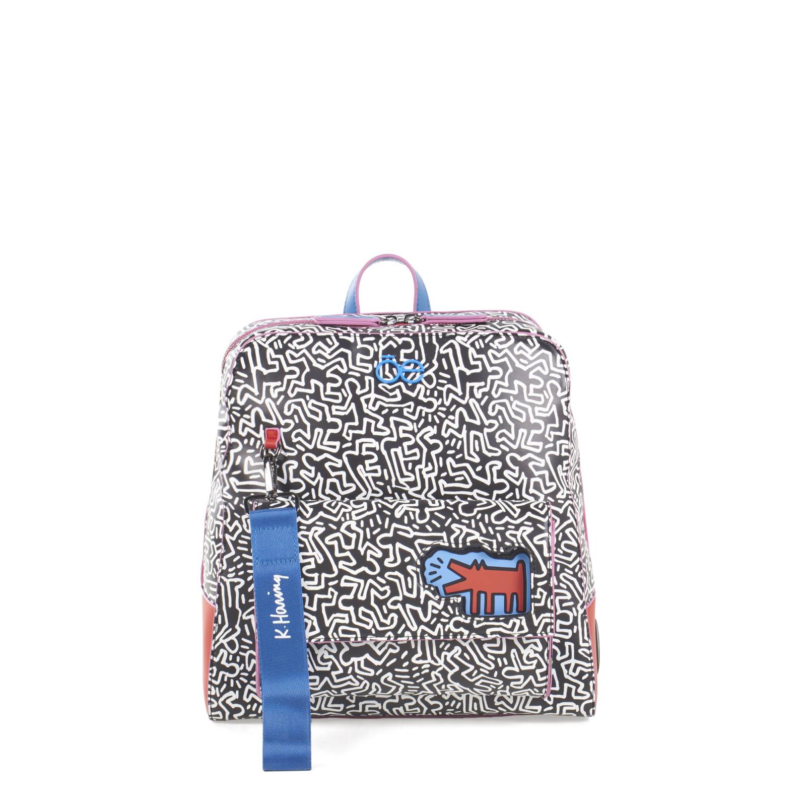 mochila-mediana-para-mujer-keith-haring-x-oe