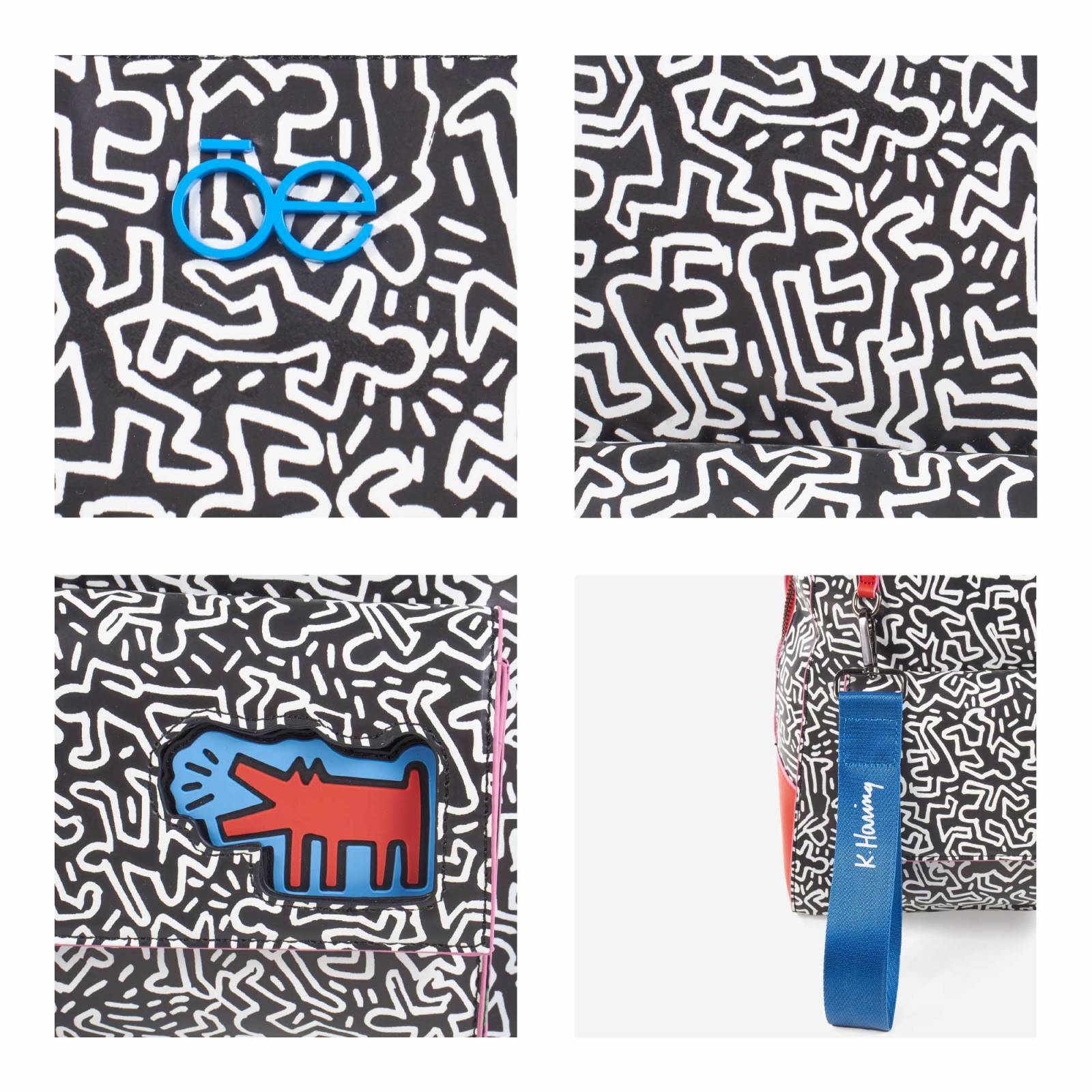 Mochila Mediana Para Mujer Keith Haring x Oe