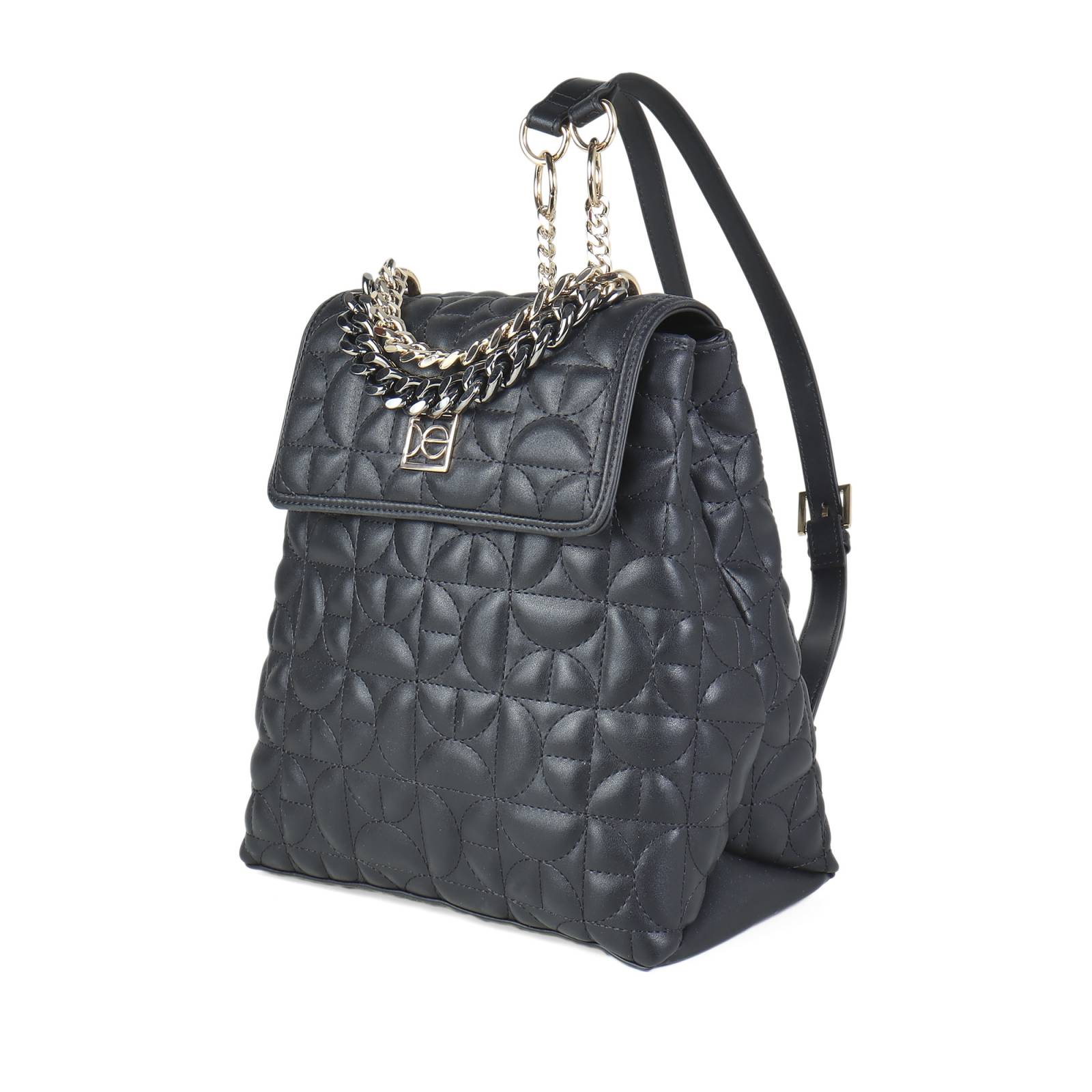 Mochila Cloe Para Mujer Cadenas Monograma Bordado