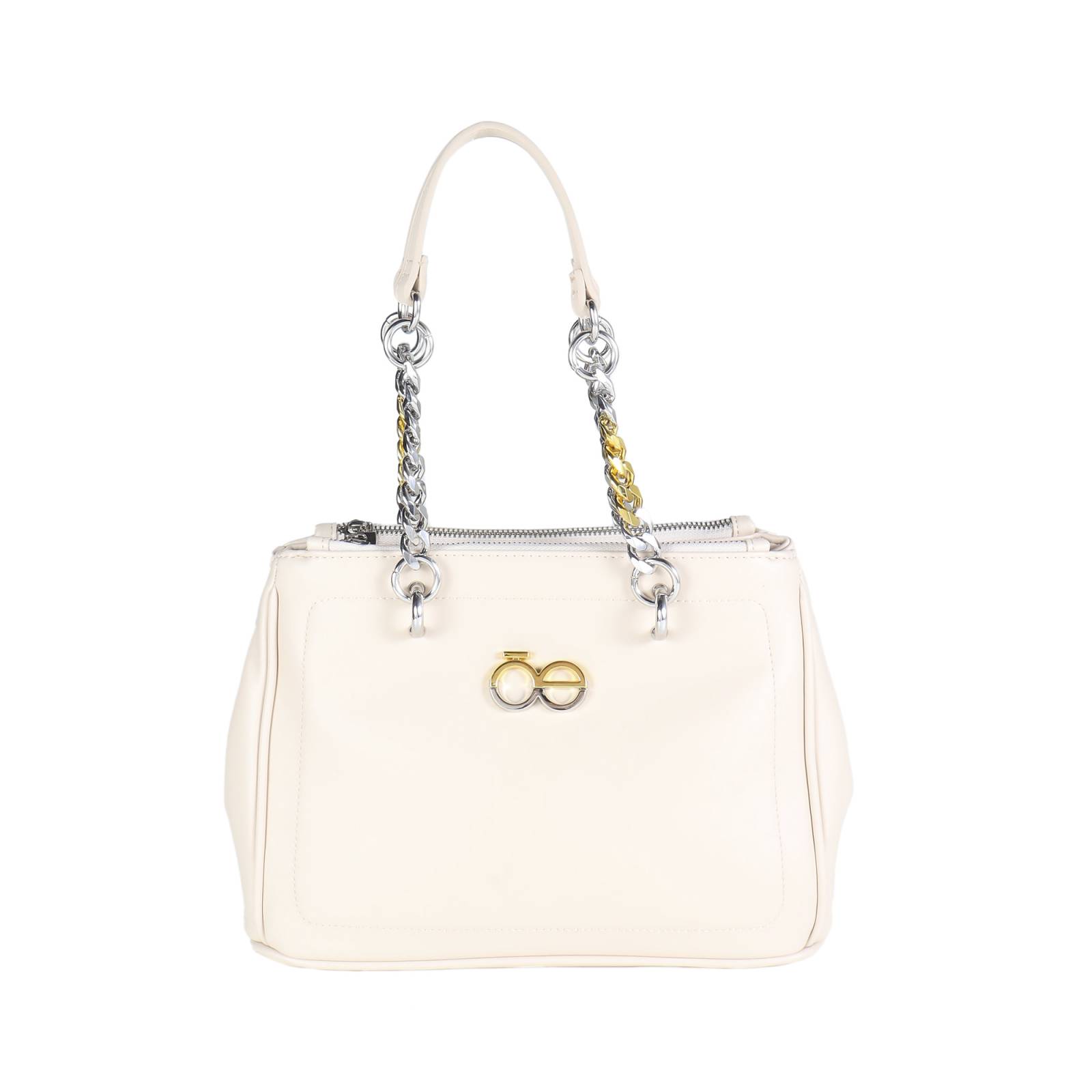 Bolso Satchel Cloe Para Mujer Clásico Monograma Metalico