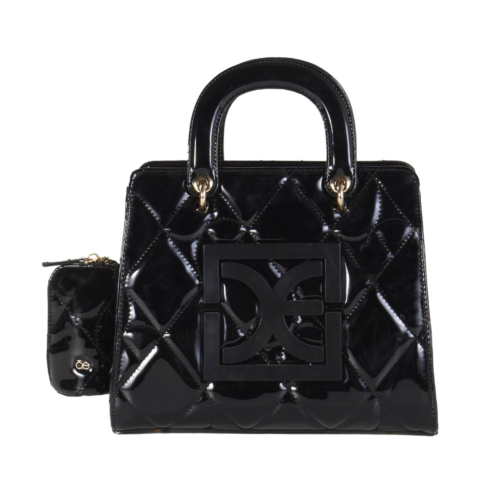 Bolsa Satchel Cloe Para Mujer Charol Acolchada con Monedero