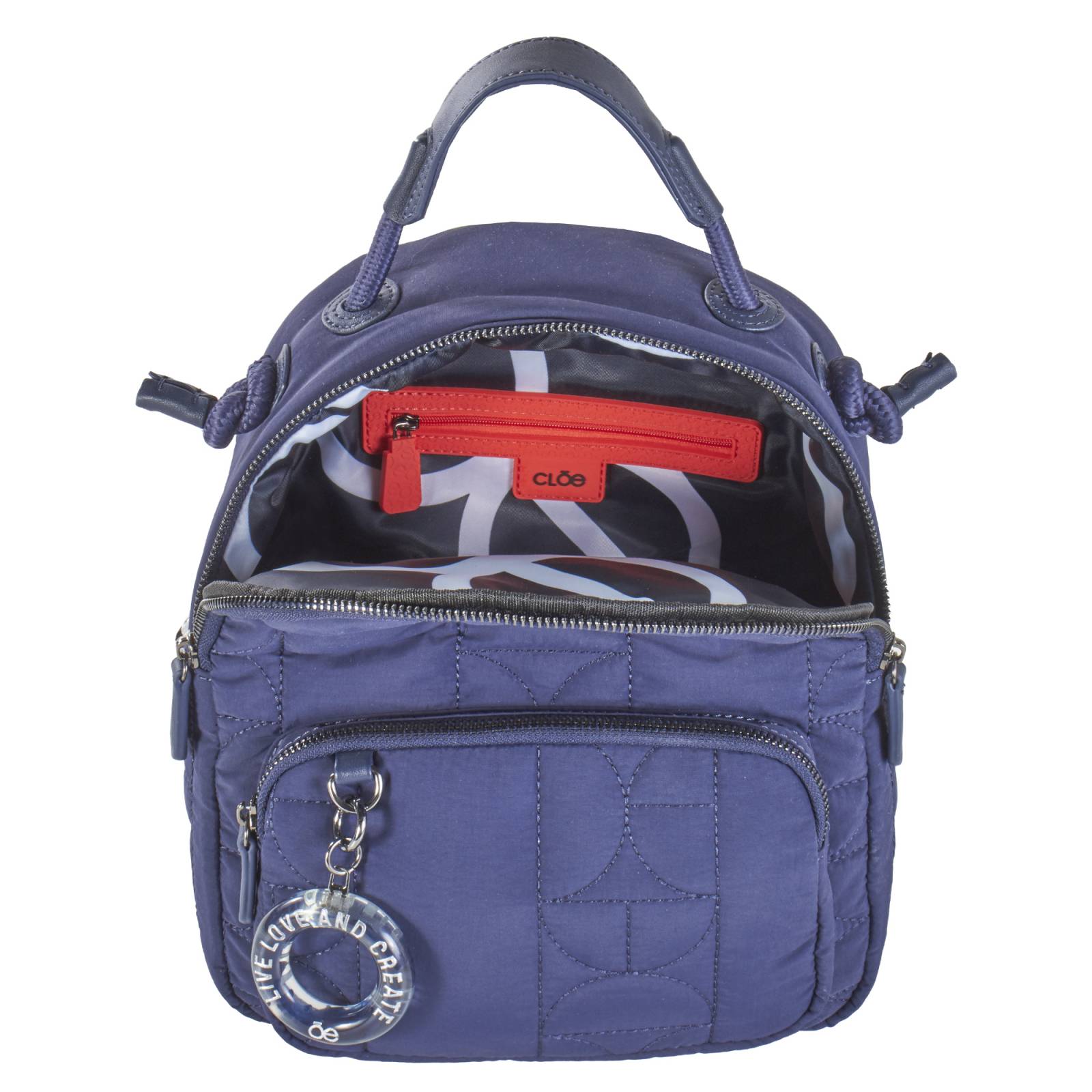 Mochila Cloe Para Mujer Textil Acolchada Asa larga