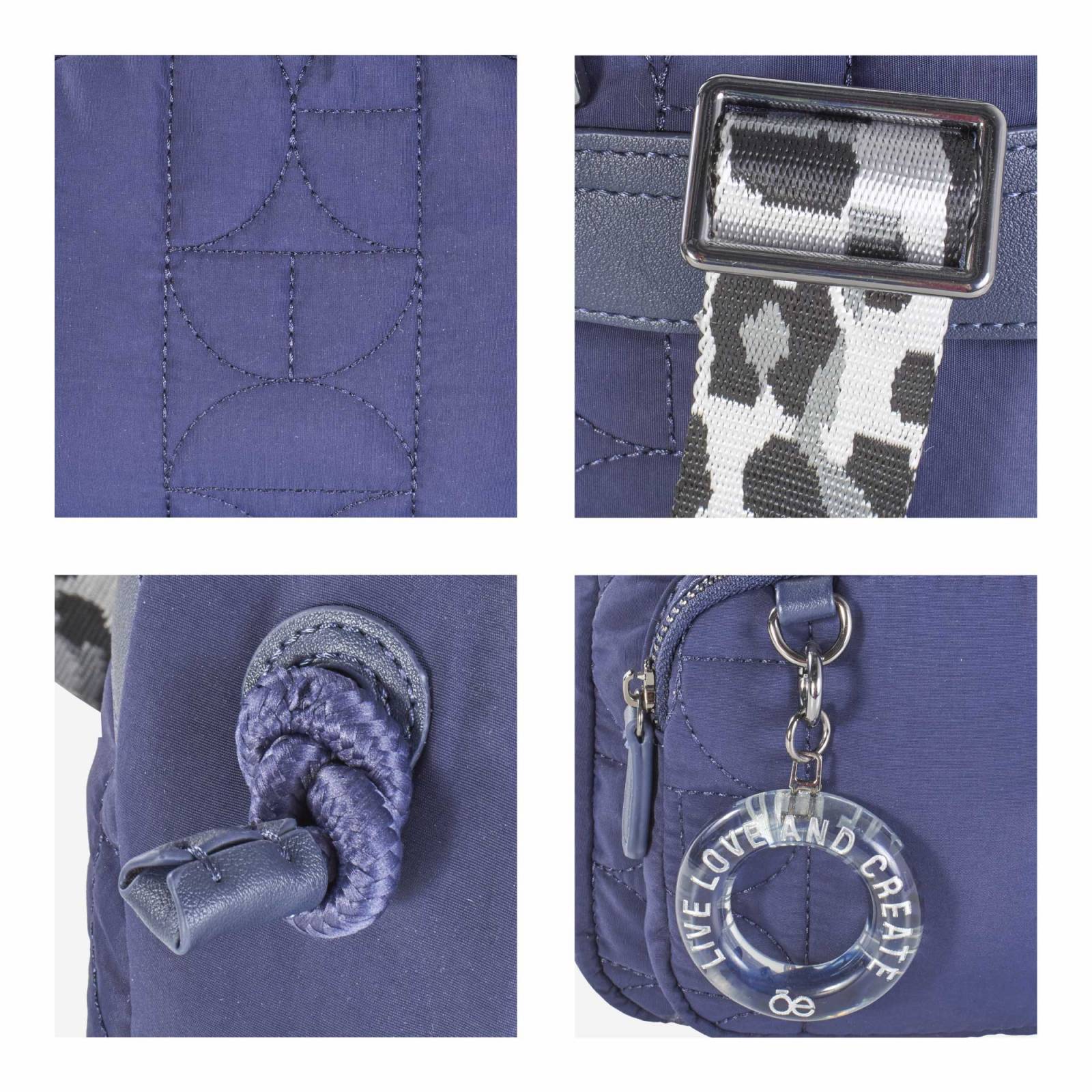 Mochila Cloe Para Mujer Textil Acolchada Asa larga