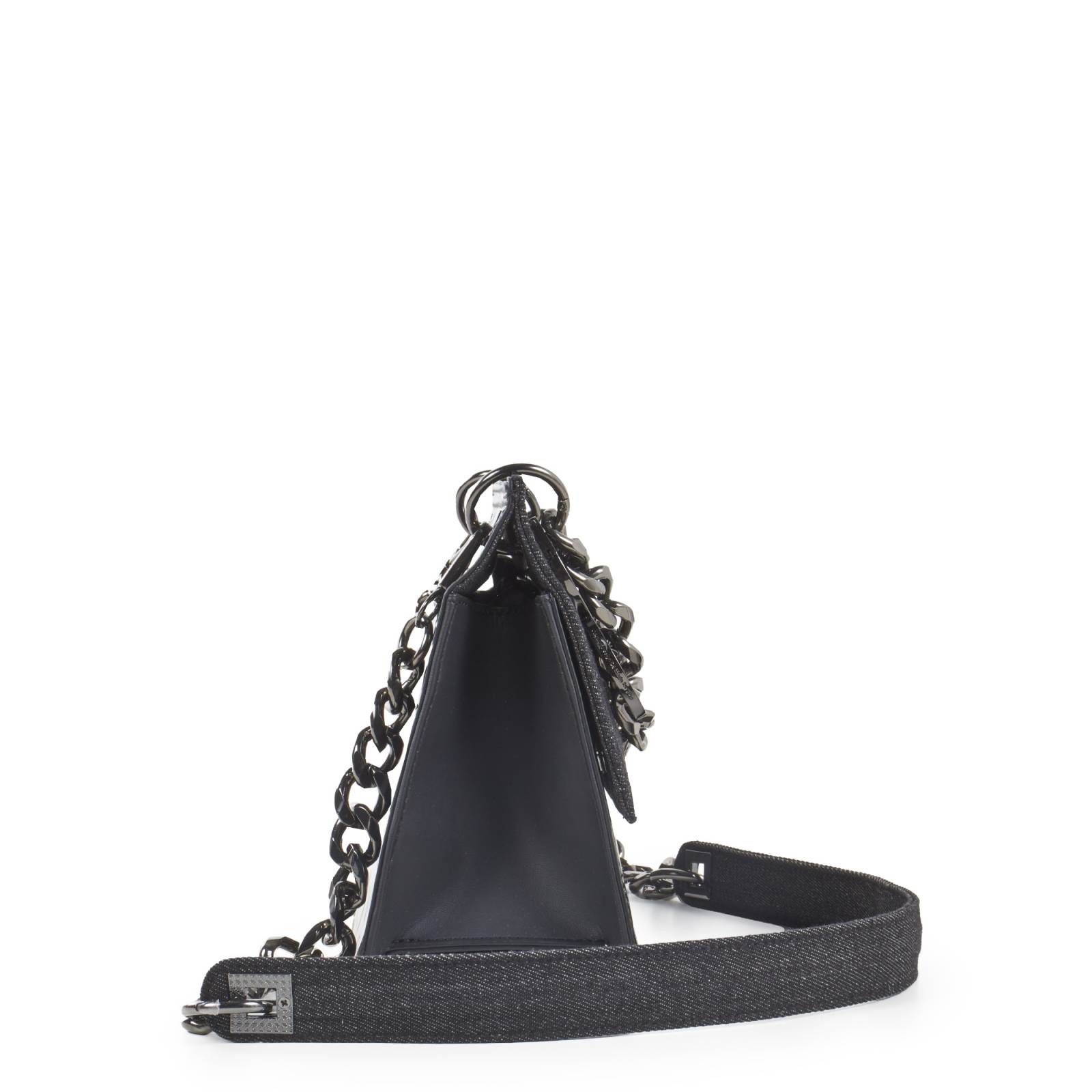 Bolsa Satchel Cloe Para Mujer Denim Detalle Cadena