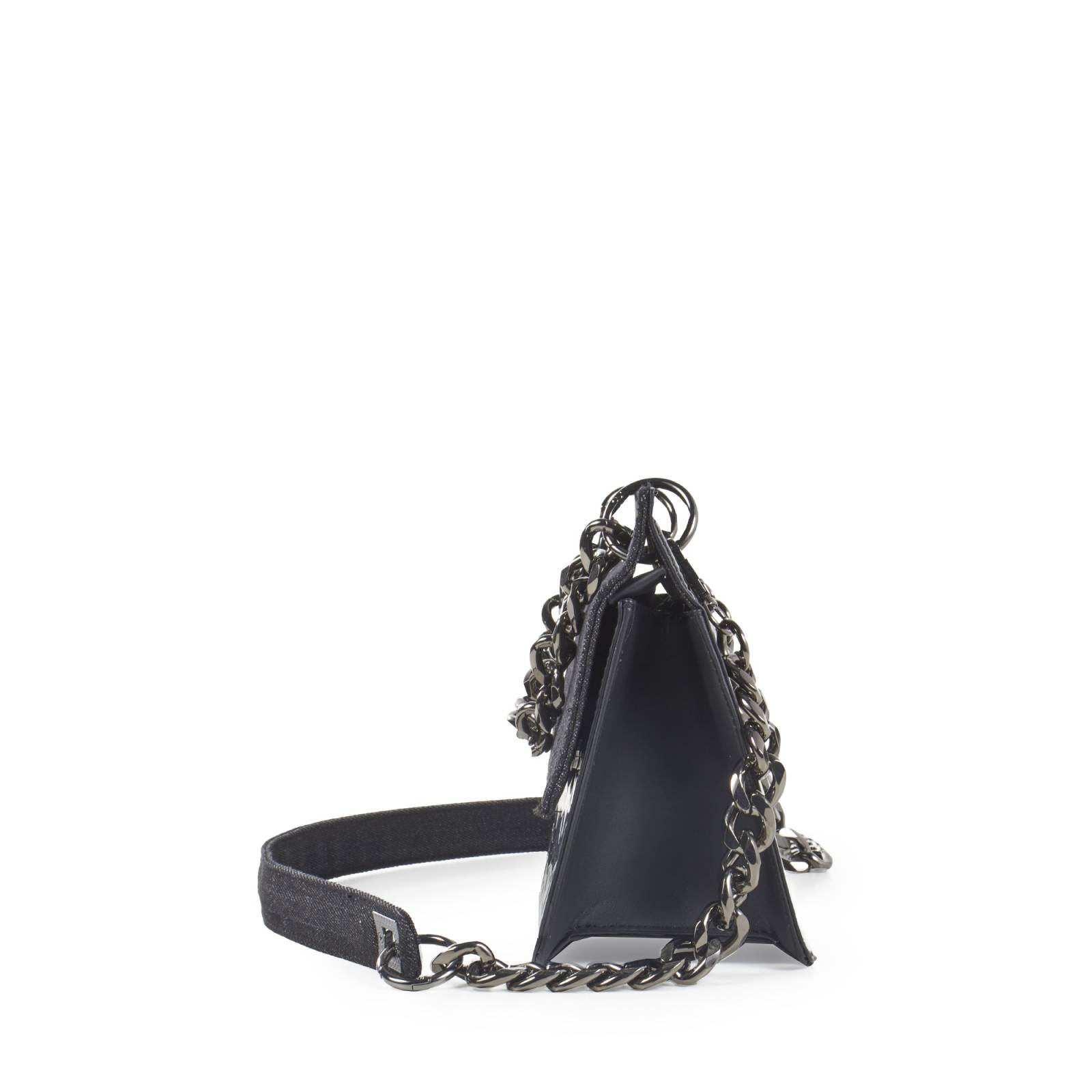 Bolsa Satchel Cloe Para Mujer Denim Detalle Cadena