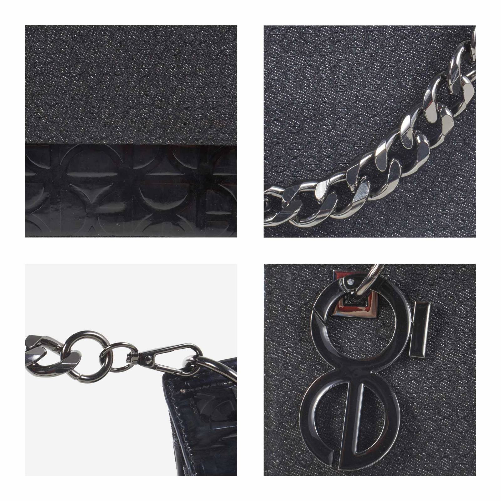 Bolsa Satchel Cloe Para Mujer Denim Detalle Cadena