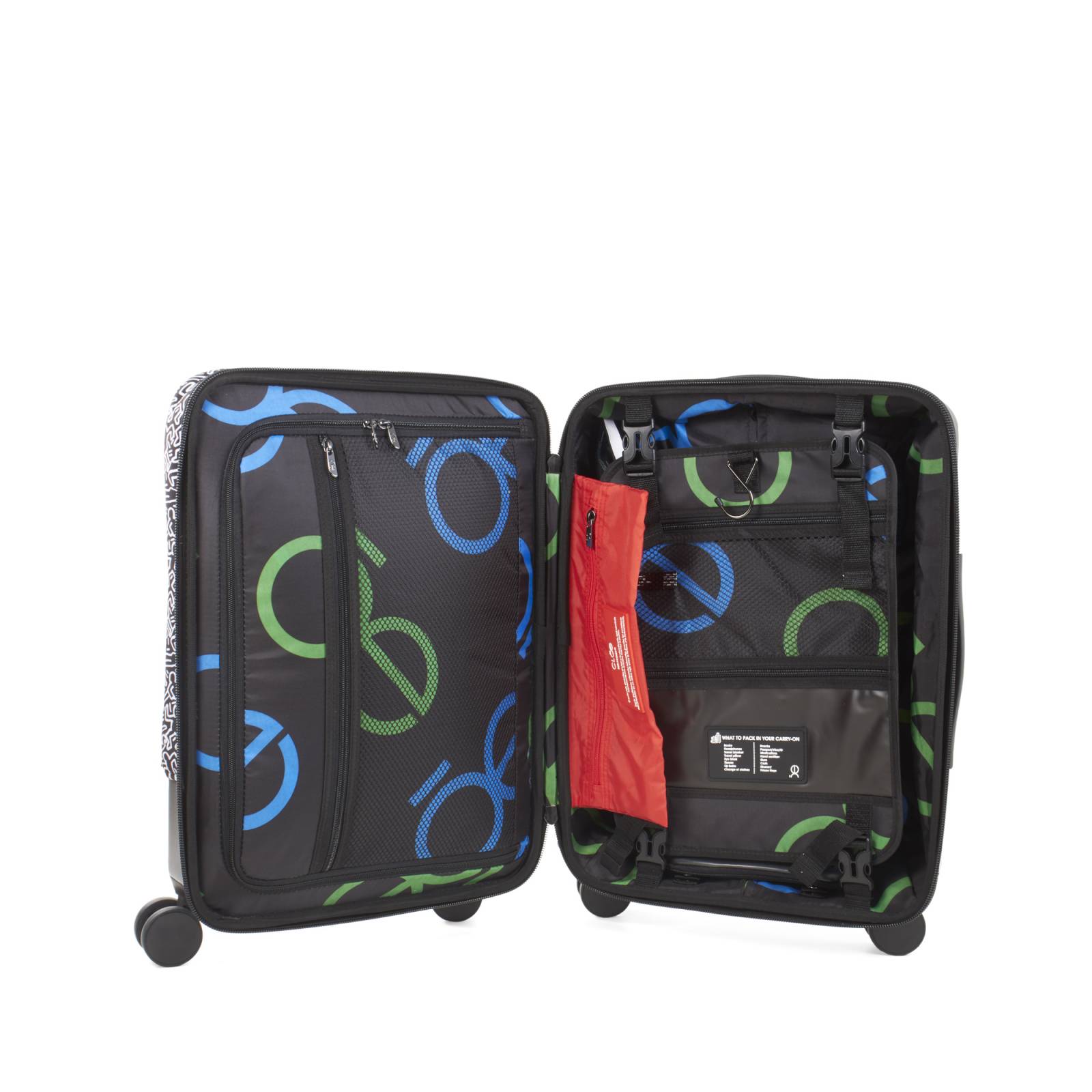 Maleta Cloe Para Mujer Chica 20  Textil Keith Haring x Oe