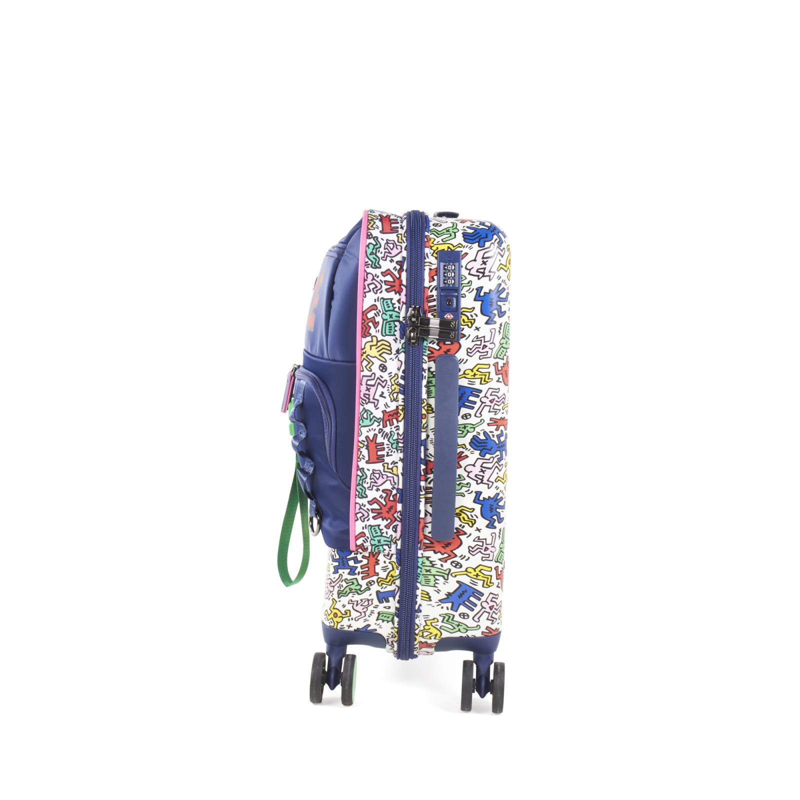 Maleta Cloe Para Mujer Chica 20  Textil Keith Haring x Oe