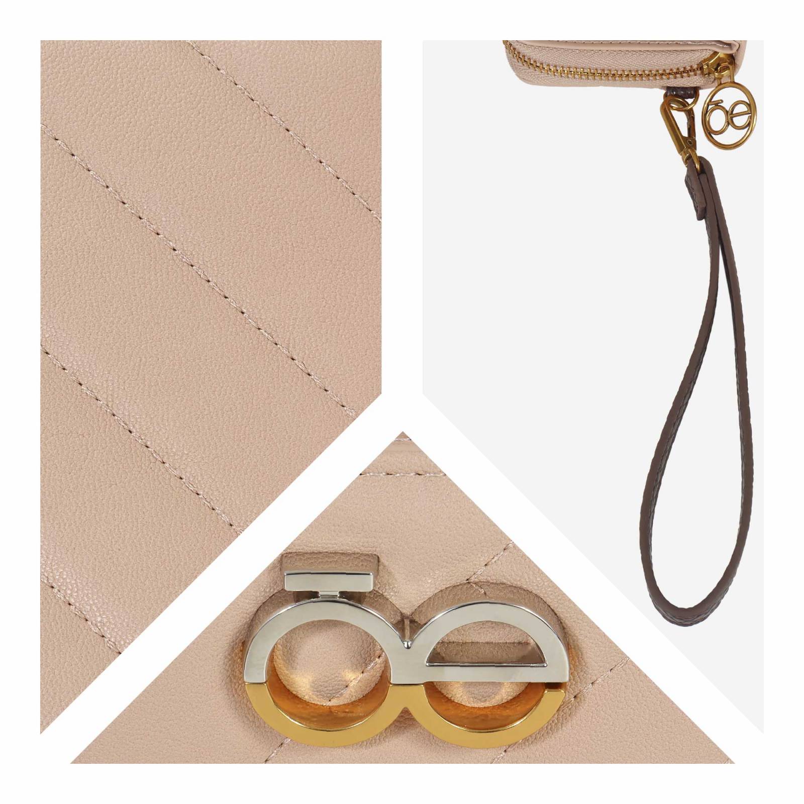 Cartera para Mujer Cloe Chica Acolchada con Cierre Sencillo