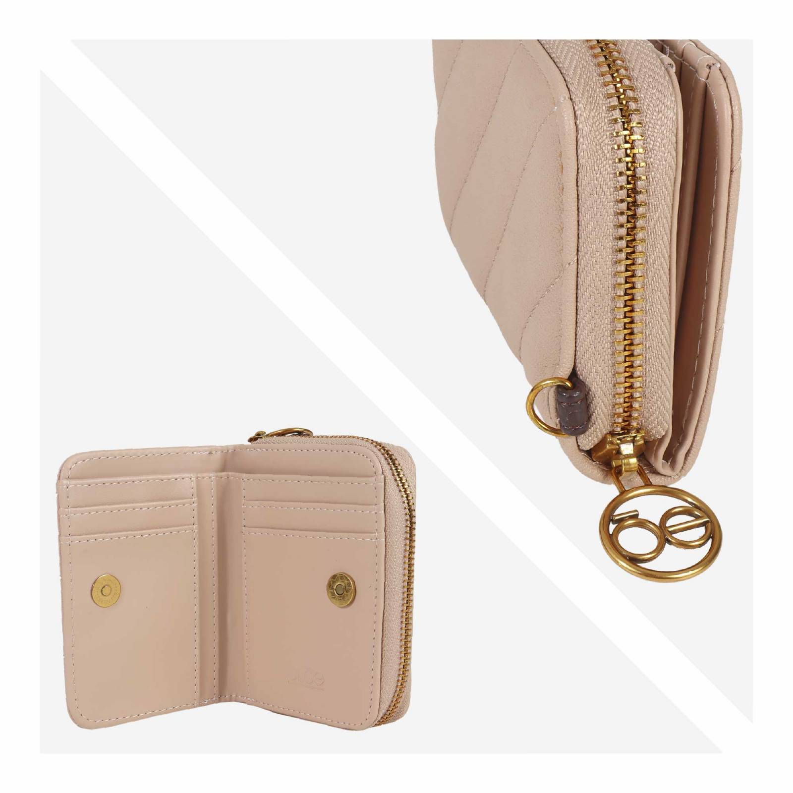 Cartera para Mujer Cloe Chica Acolchada con Cierre Sencillo