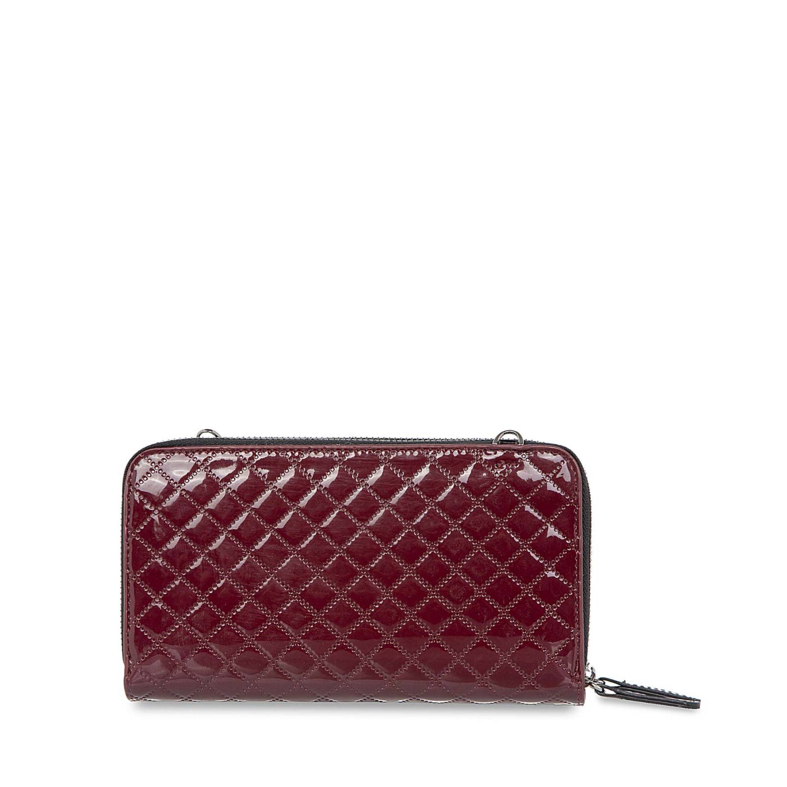 Cartera Cloe Charol Grande Para Mujer Acolchado a rombos