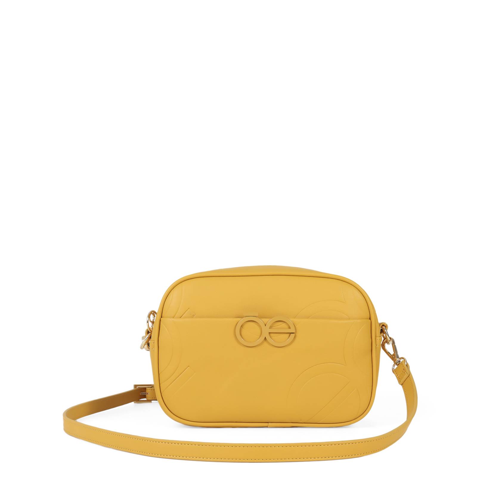 Bolsa Crossbody Cloe Monograma Troquelado Herraje Metalico