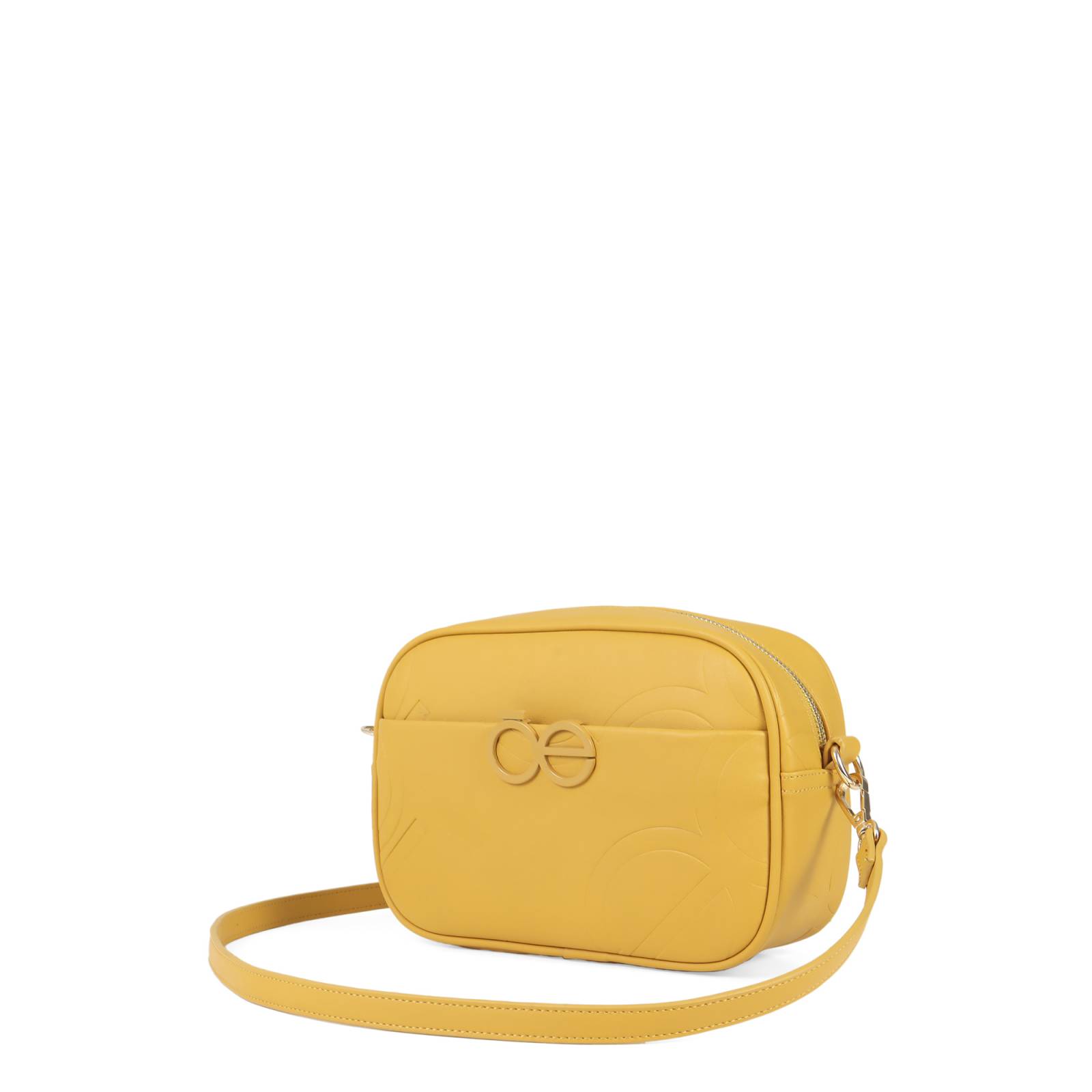 Bolsa Crossbody Cloe Monograma Troquelado Herraje Metalico