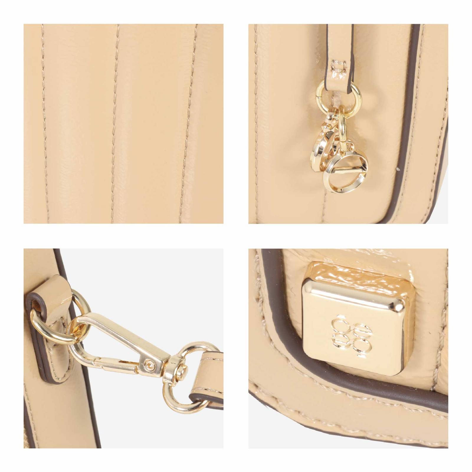 Bolsa Crossbody para Mujer Cloe Vertical Acolchada Jacquard