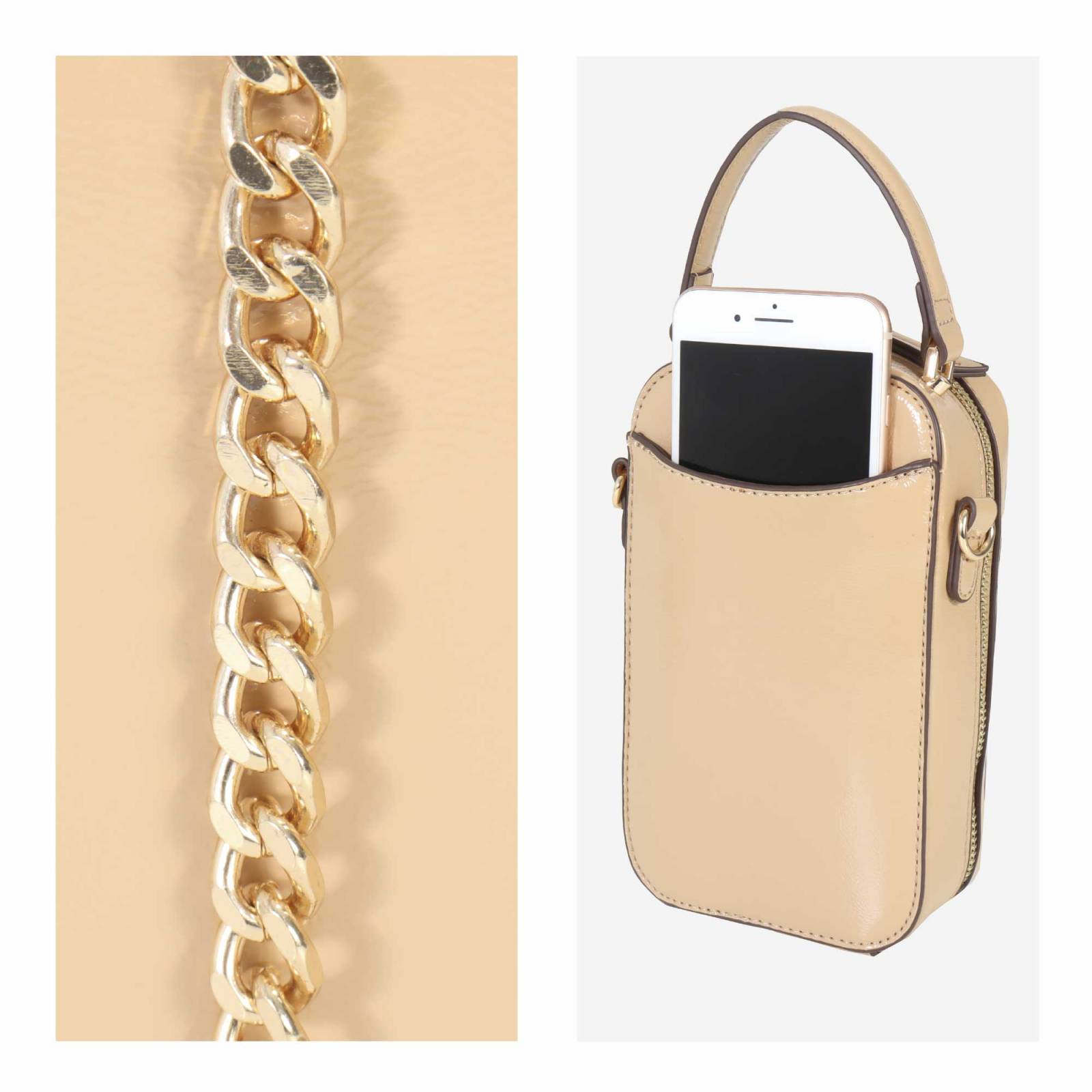 Bolsa Crossbody para Mujer Cloe Vertical Acolchada Jacquard