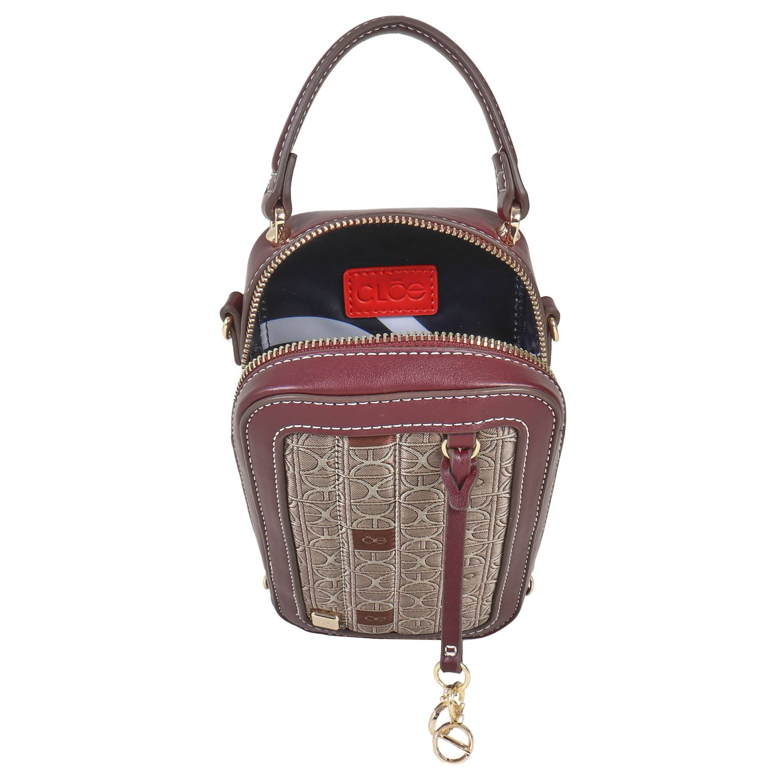Bolsa Crossbody para Mujer Cloe Vertical Acolchada Jacquard