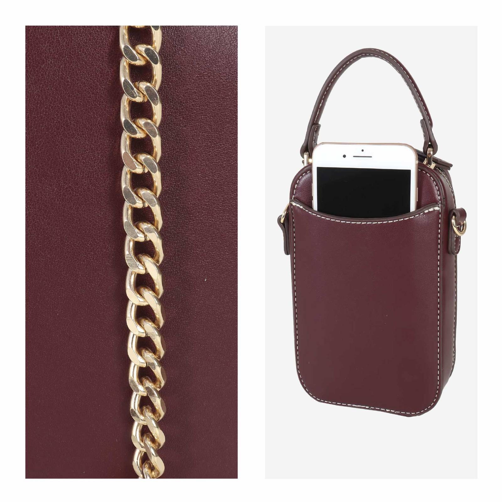 Bolsa Crossbody para Mujer Cloe Vertical Acolchada Jacquard