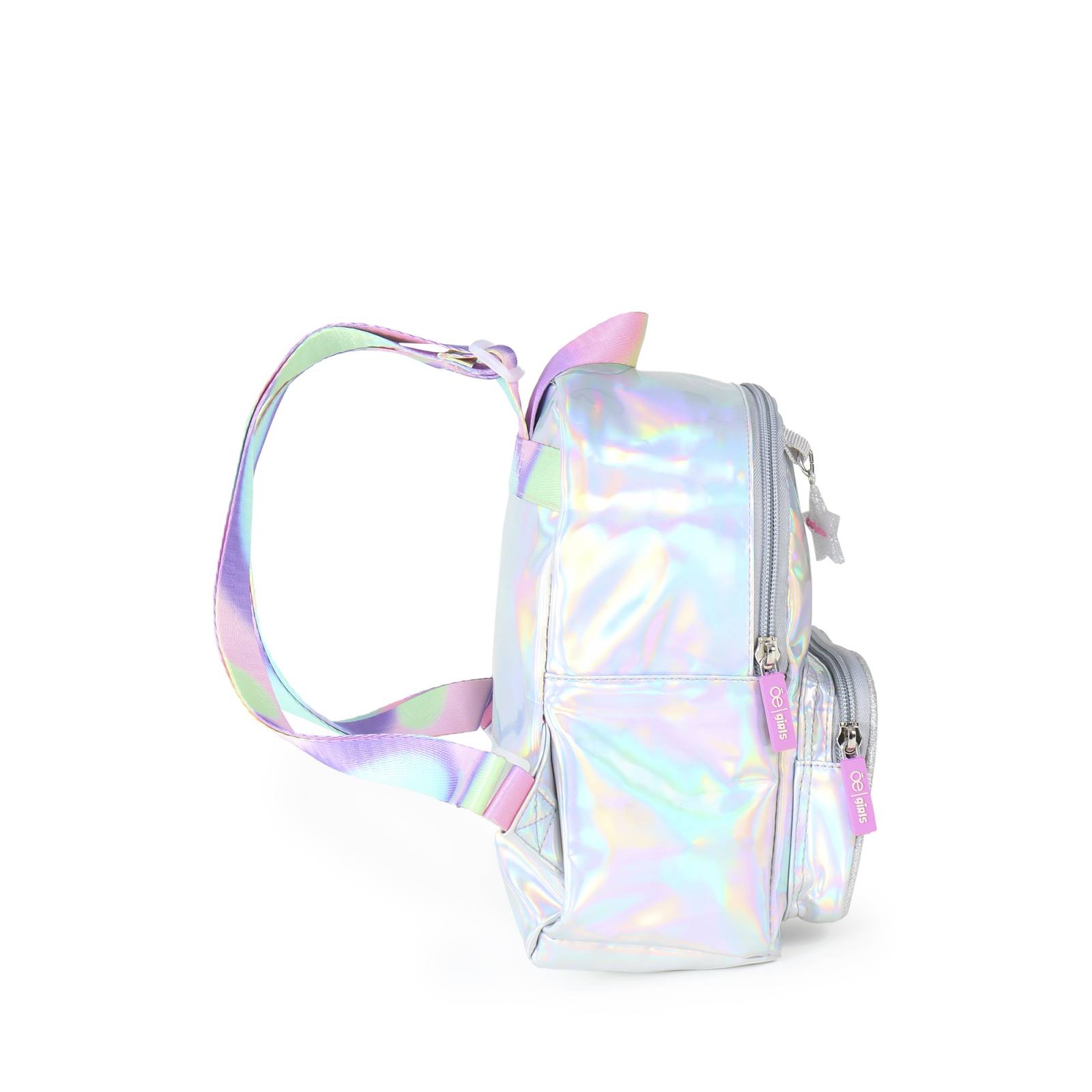 Mochila para Niña Cloe Mediana Holográfica Bordado Estrella