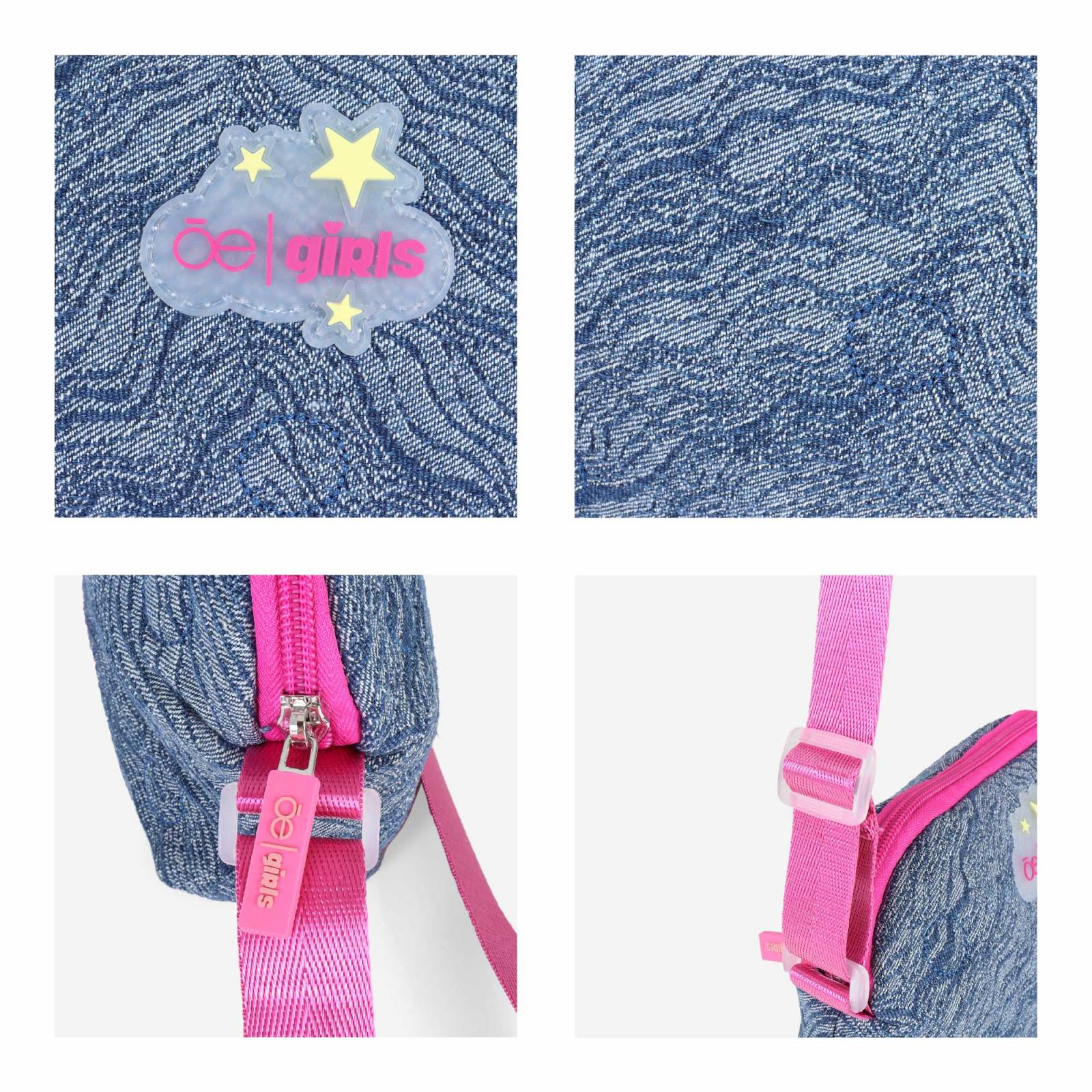 Bolsa Crossbody para Niña Cloe Girls Textil con Rubber