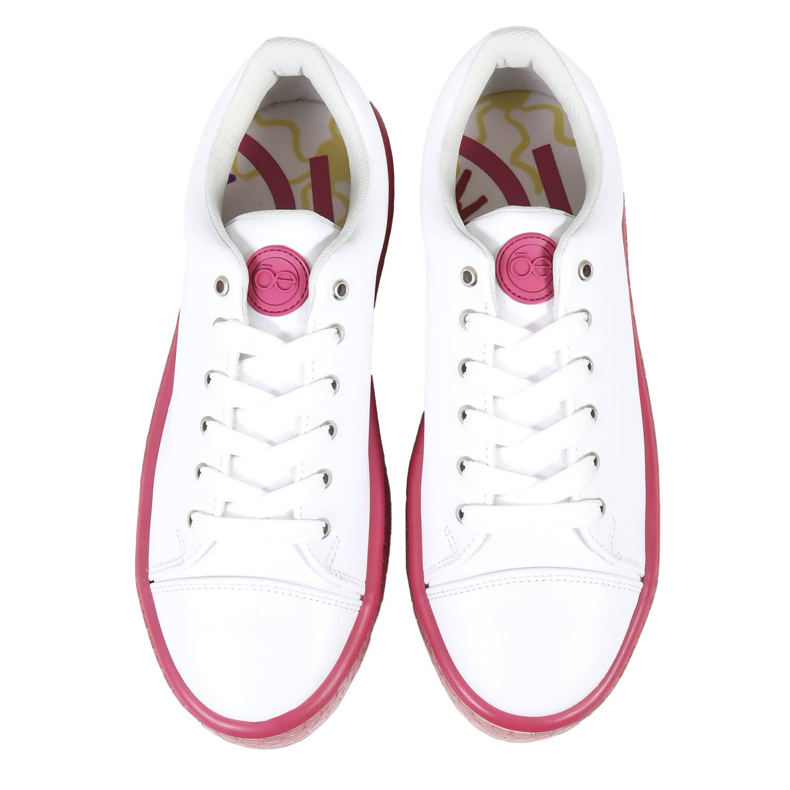 Tenis Cloe Casuales Suela a Contraste color Magenta