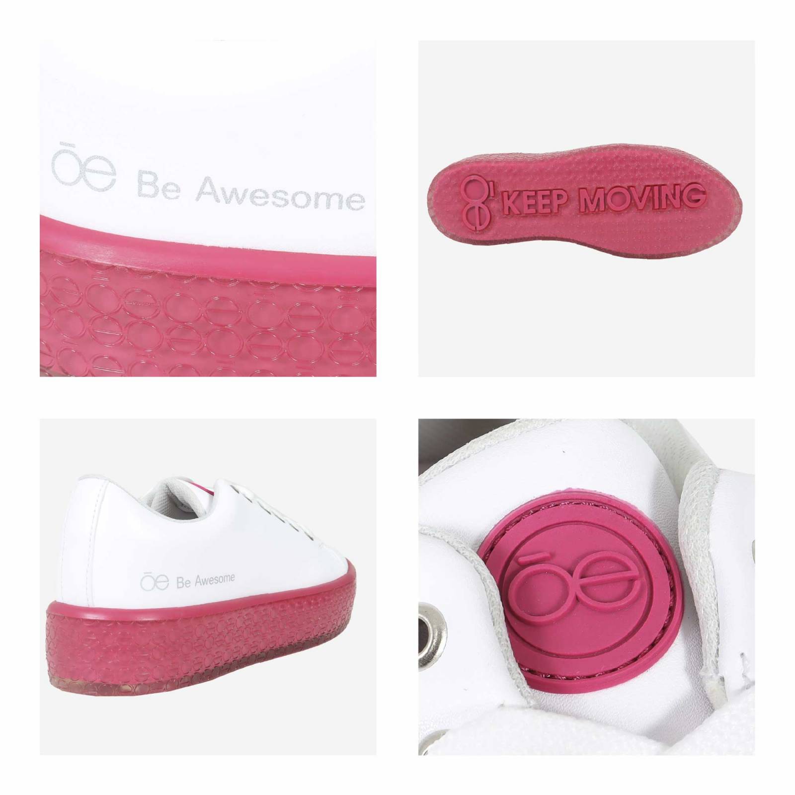 Tenis Cloe Casuales Suela a Contraste color Magenta