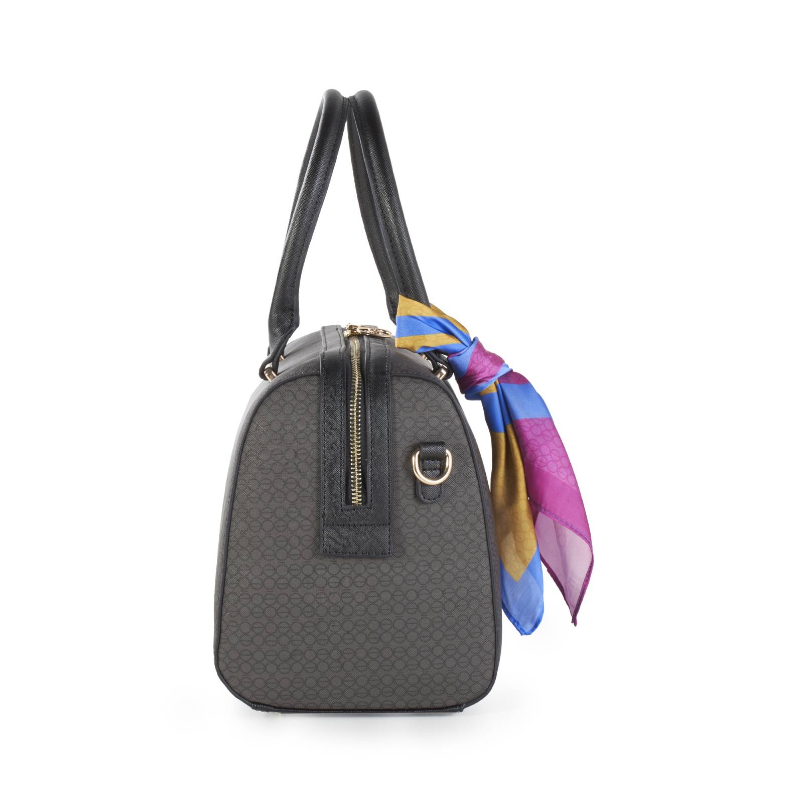 Bolsa Bowling Cloe Para Mujer Monograma Estampado Mascada