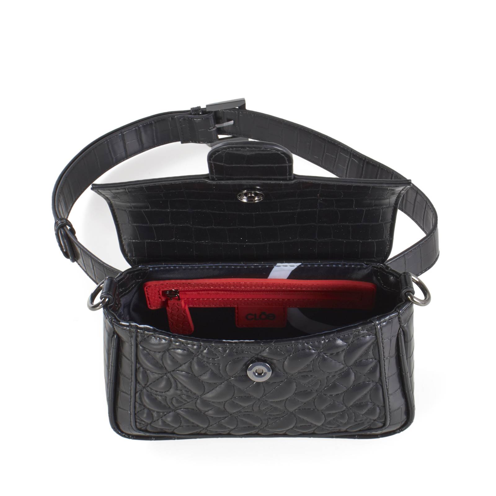 Cangurera Cloe Para Mujer 2 en 1 Look Animal Con Broche