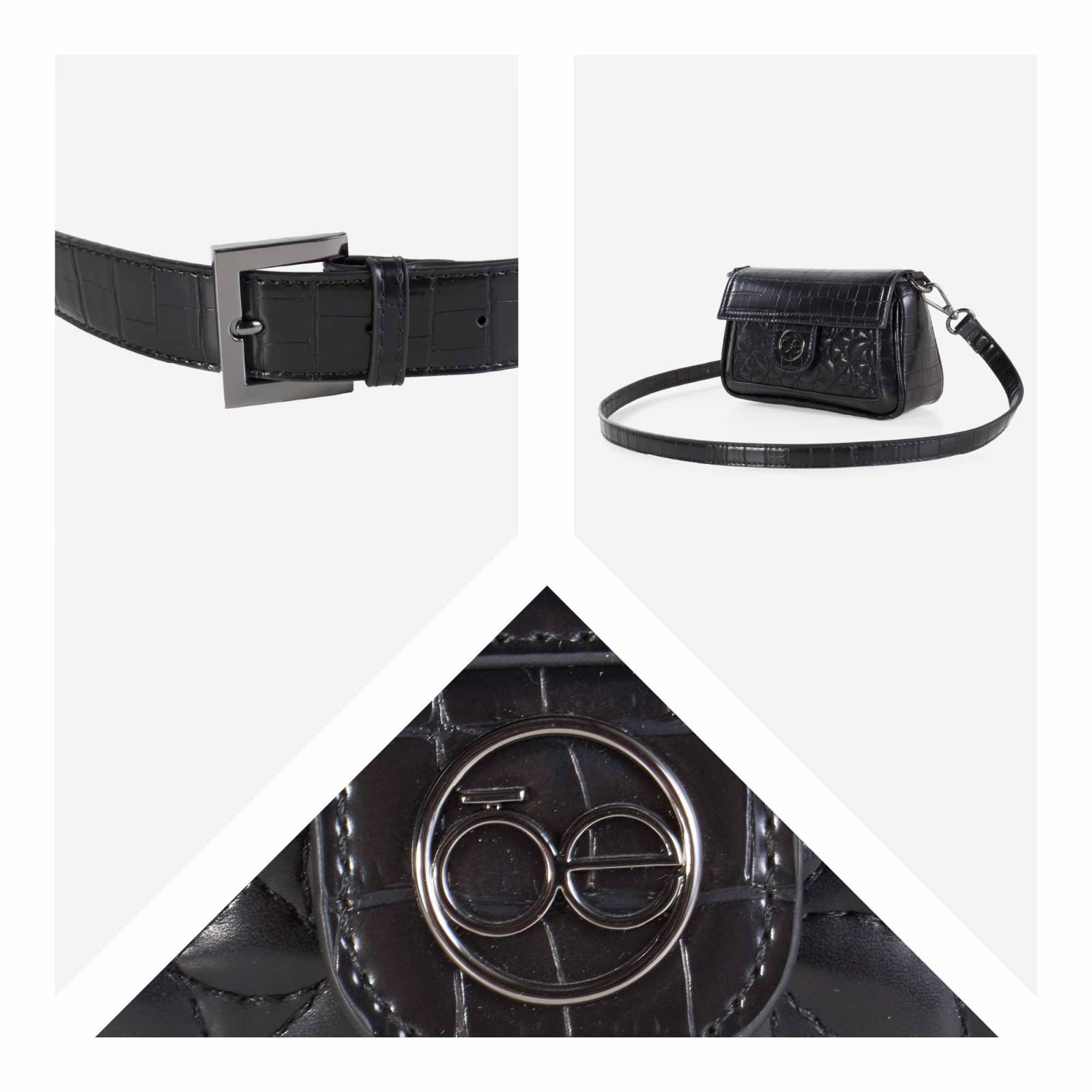 Cangurera Cloe Para Mujer 2 en 1 Look Animal Con Broche