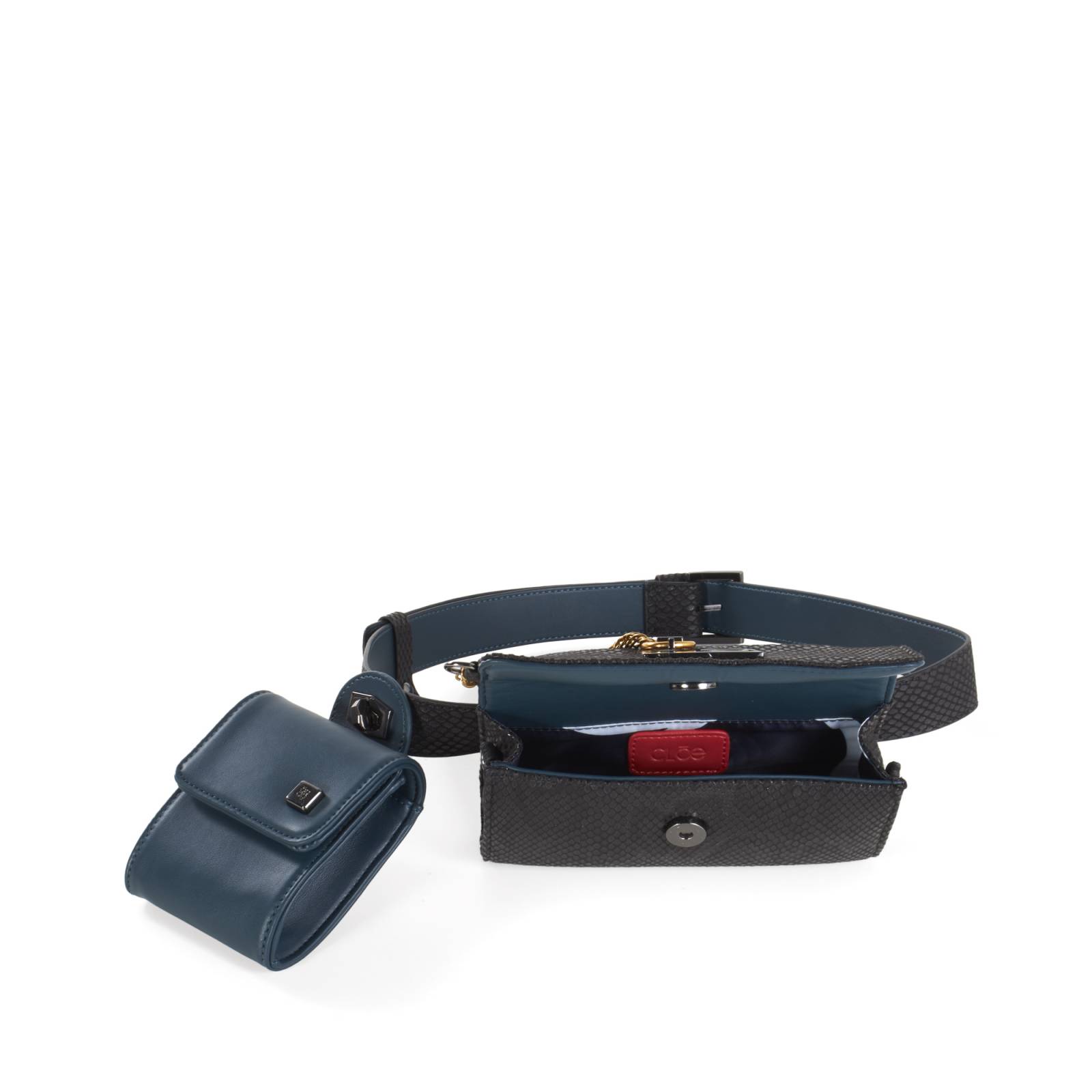 Cangurera Cloe Para Mujer 2 en 1 Look Animal Skin Con solapa