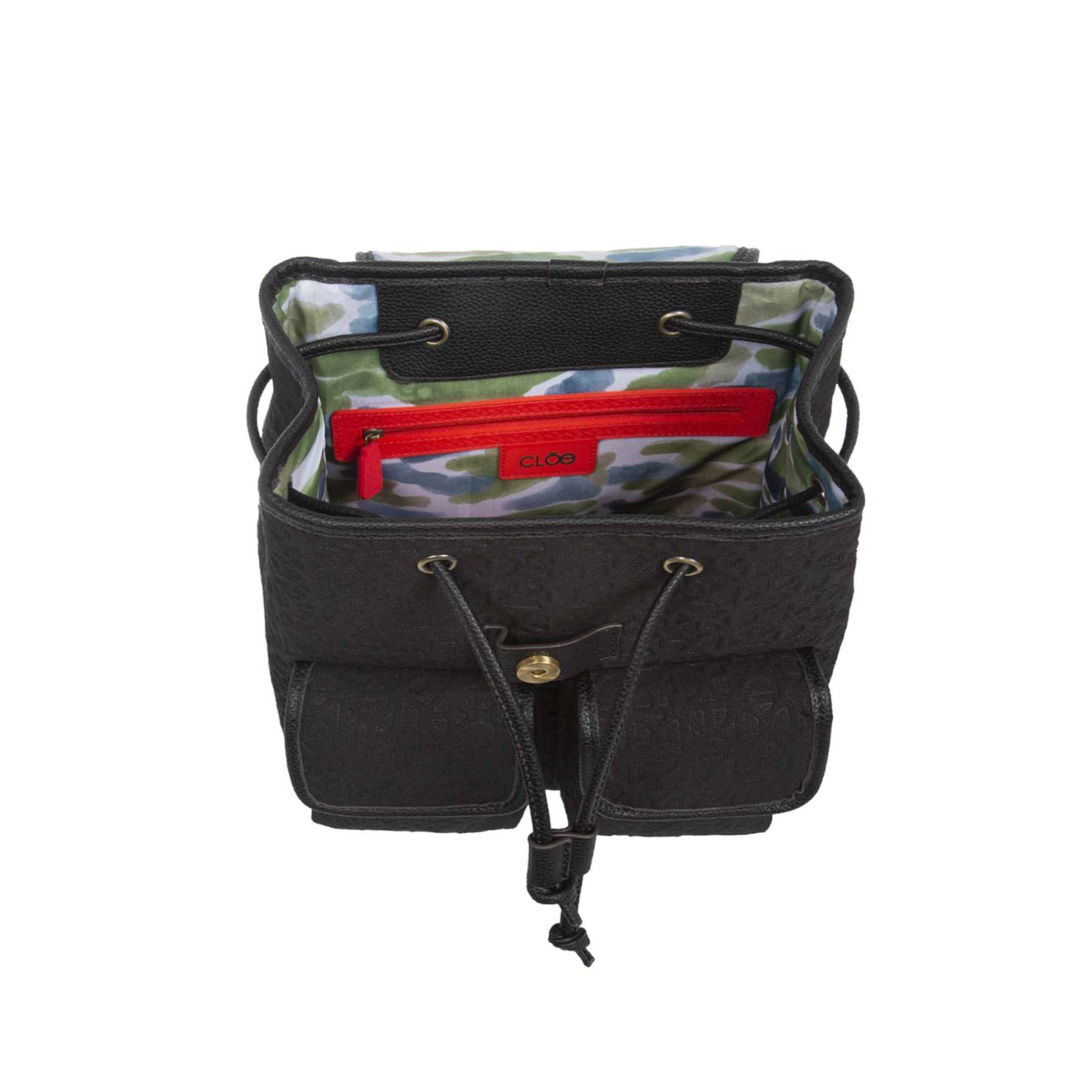 Mochila Cloe Para Mujer Mediana Textil de Jareta ajustable