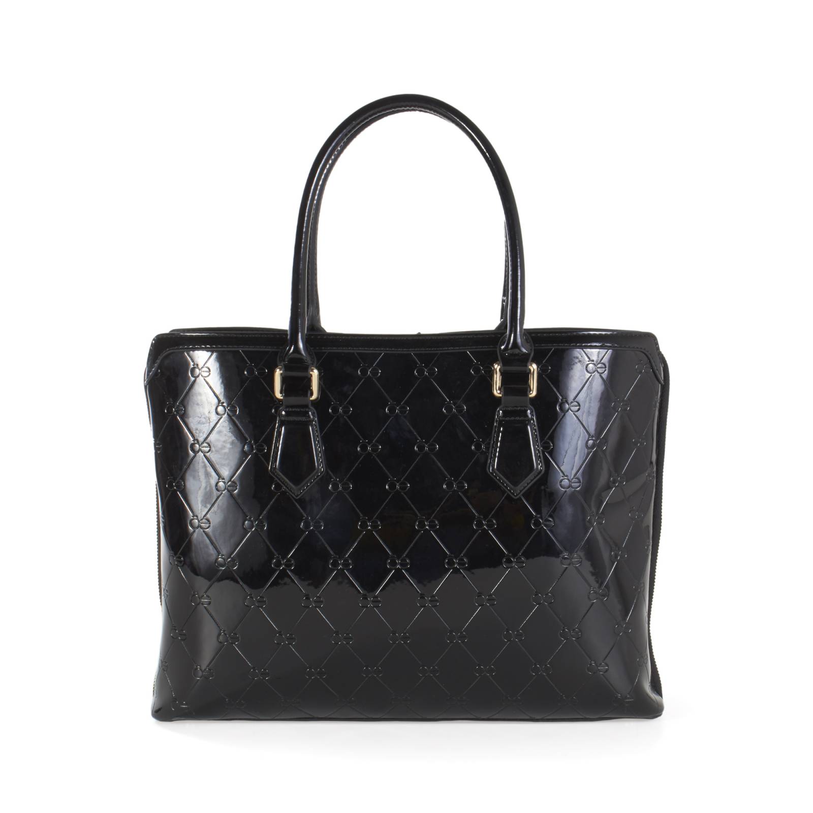 Bolsa Cloe Para Mujer Porta Laptop 15  Charol con Monedero