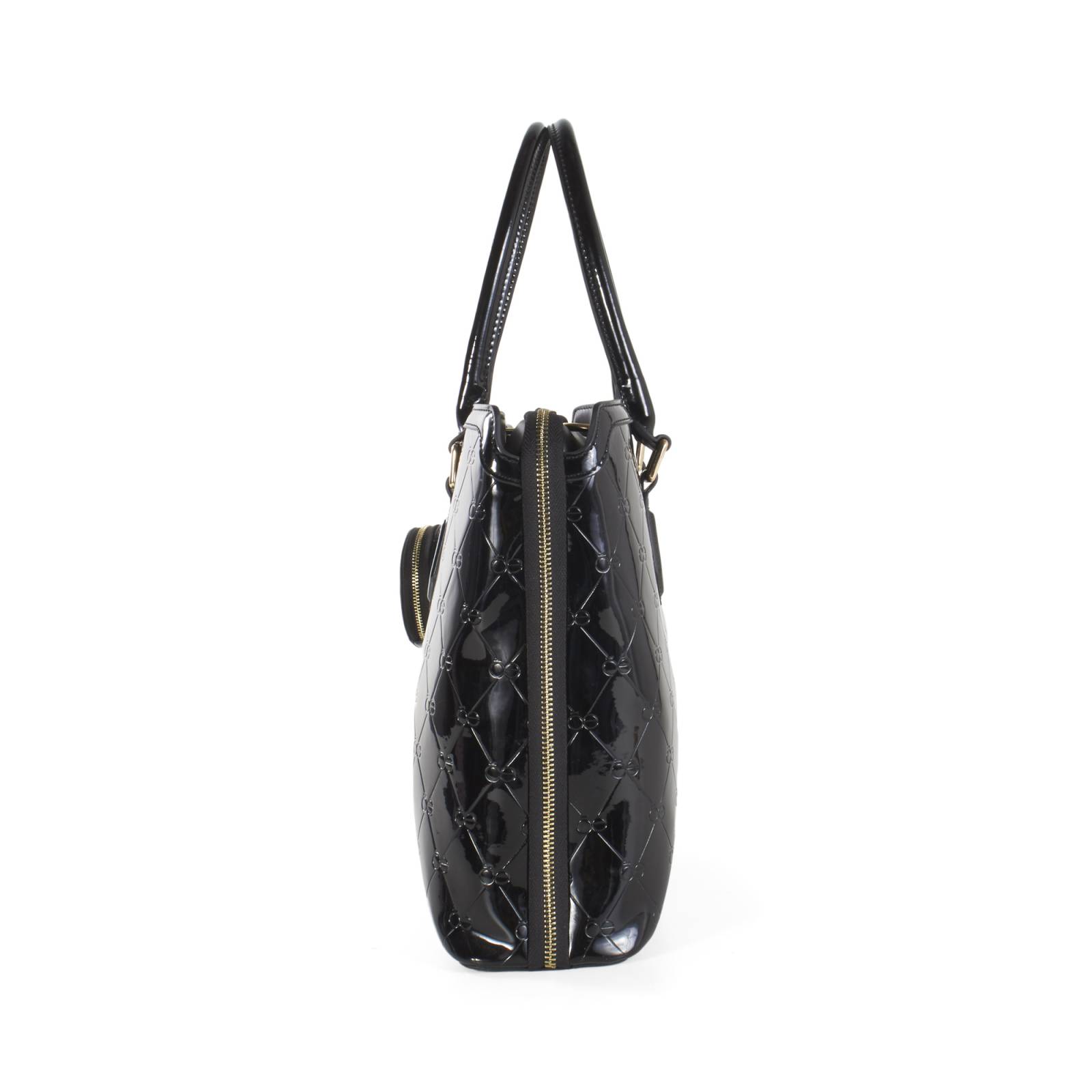 Bolsa Cloe Para Mujer Porta Laptop 15  Charol con Monedero