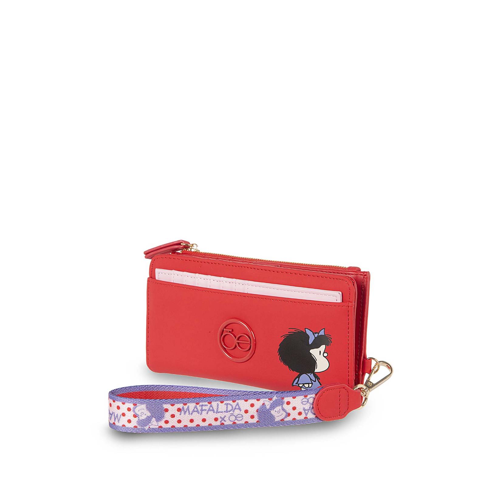 Cartera Grande Flap Para Mujer Tarjetero Mafalda x Oe