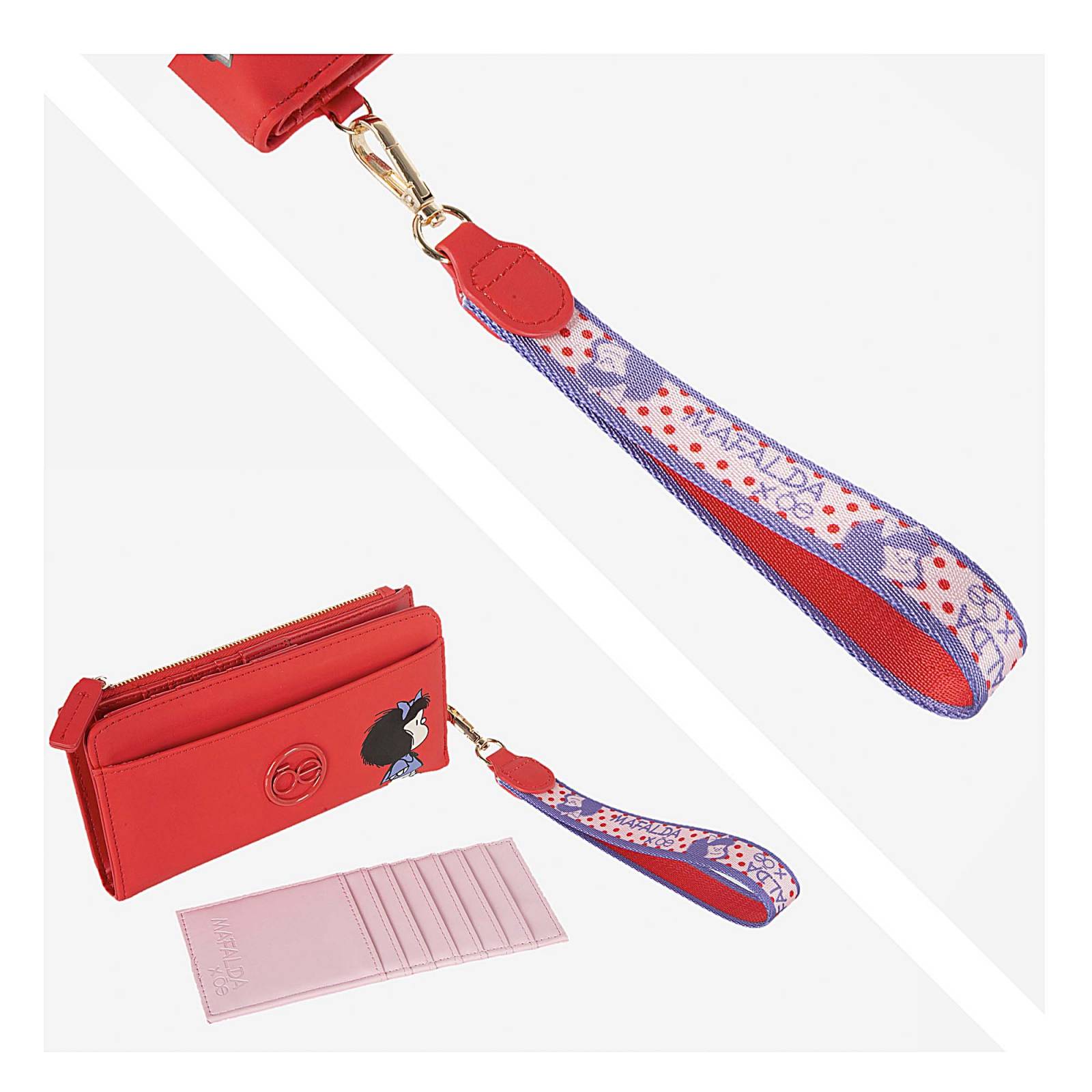 Cartera Grande Flap Para Mujer Tarjetero Mafalda x Oe