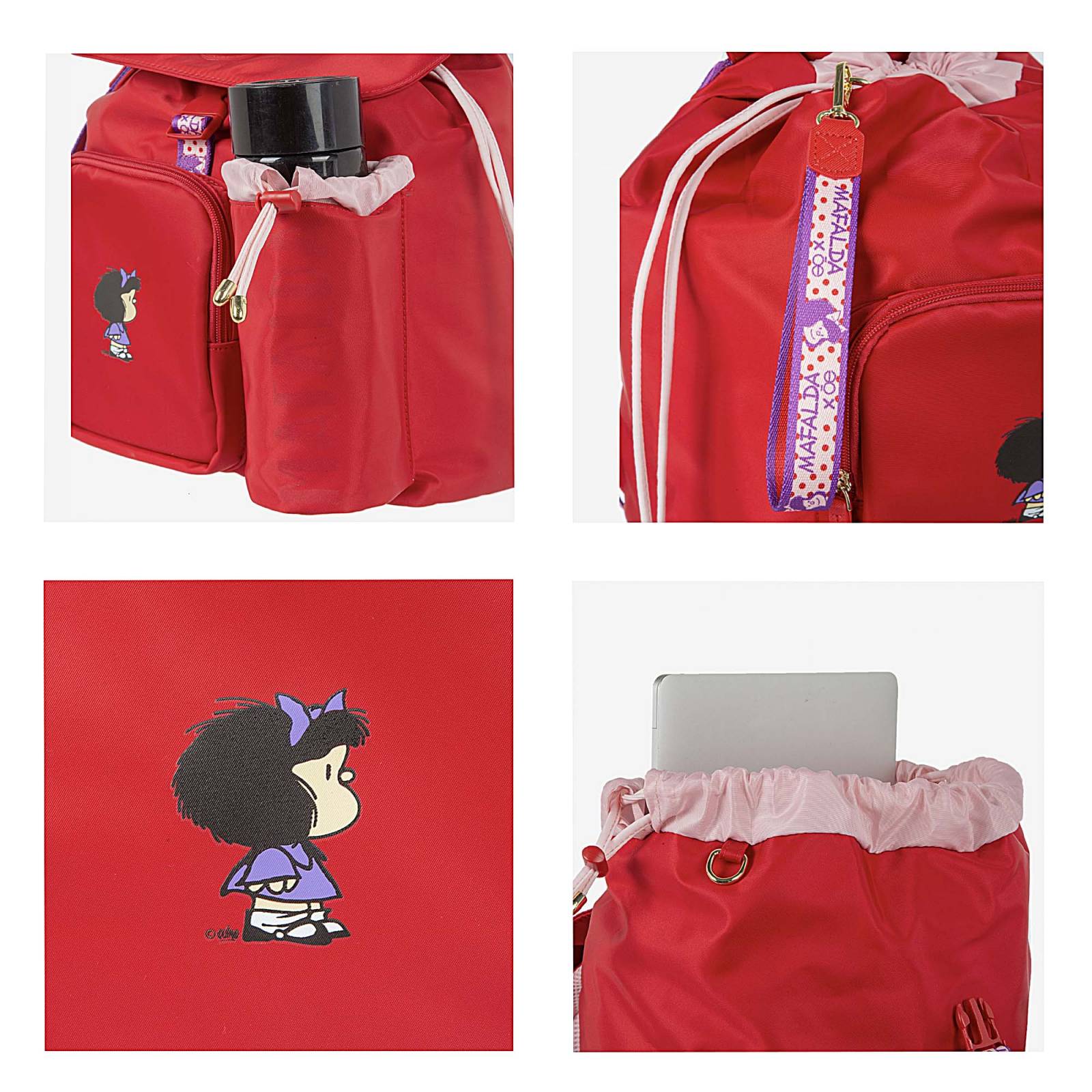 Mochila de Viaje Para Mujer Mafalda x Oe Textil