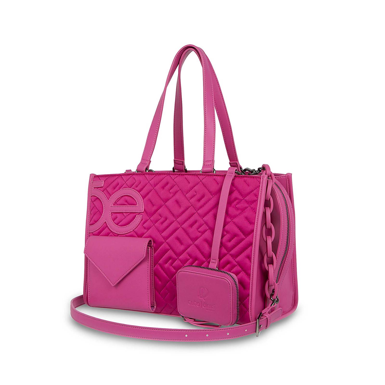 Bolsa Satchel Cloe Para Mujer Textil Cimab x Oe Con Asa