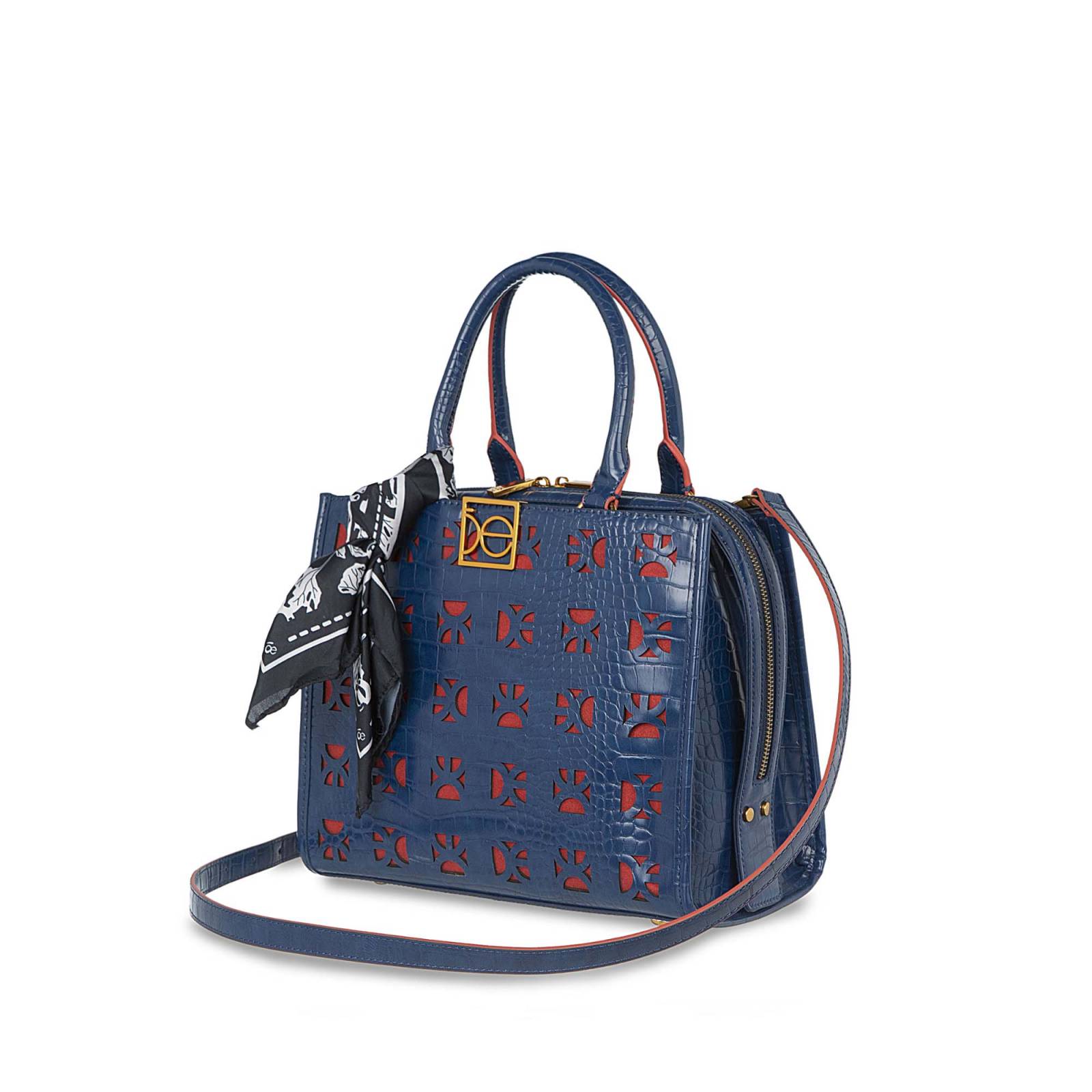 Bolsa Cloe Satchel Para Mujer Corte láser de monograma