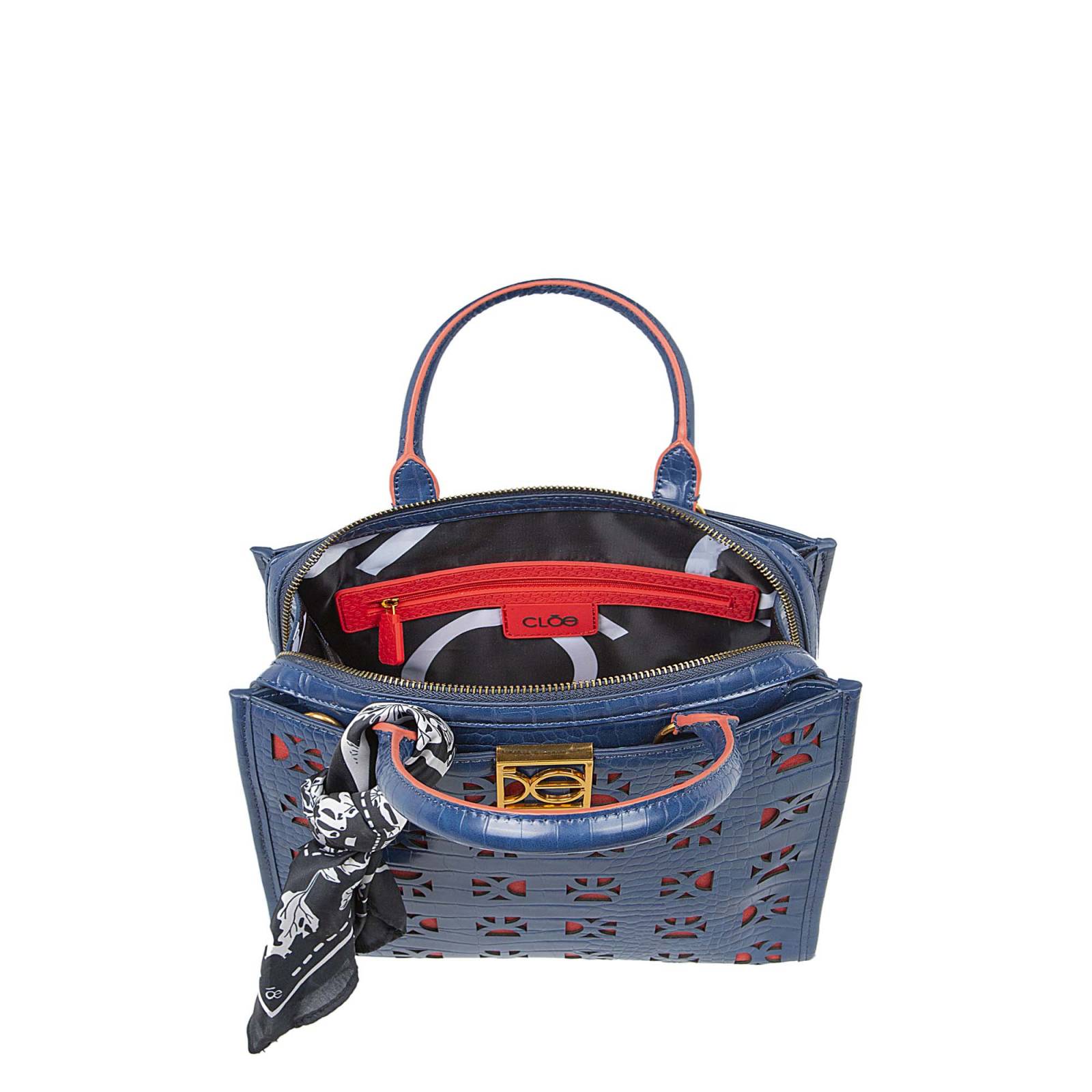 Bolsa Cloe Satchel Para Mujer Corte láser de monograma