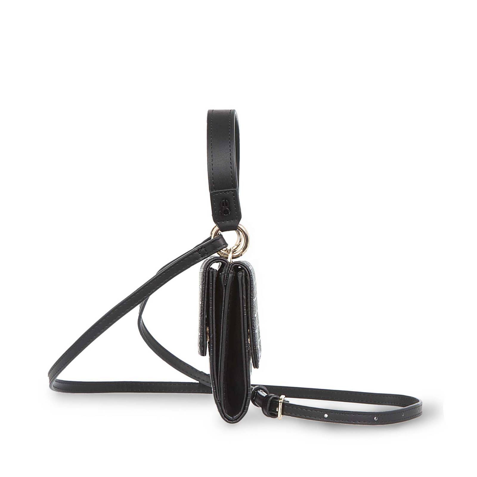 Cartera Cloe Para Mujer Chica 2 en 1 Monograma Troquelado