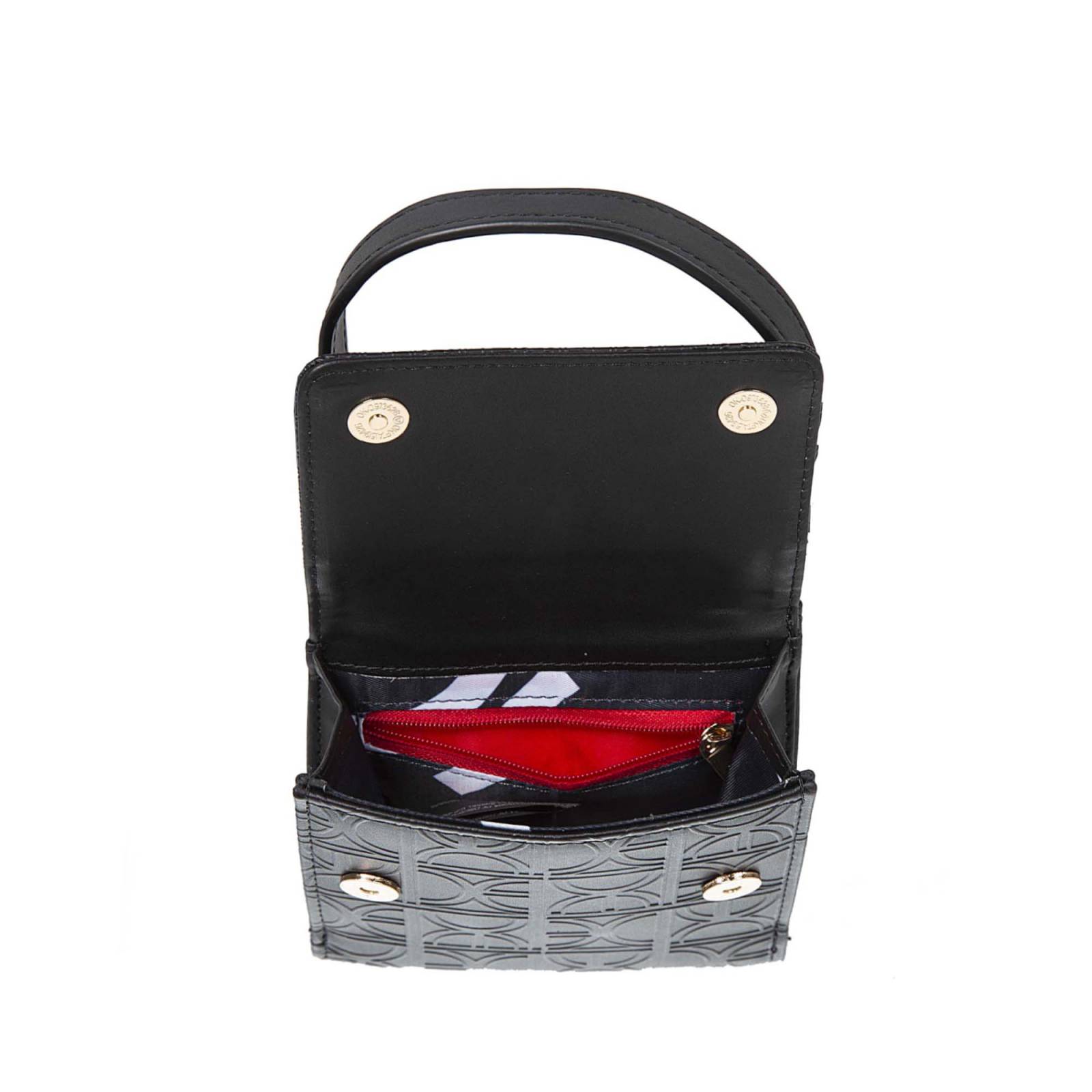 Cartera Cloe Para Mujer Chica 2 en 1 Monograma Troquelado
