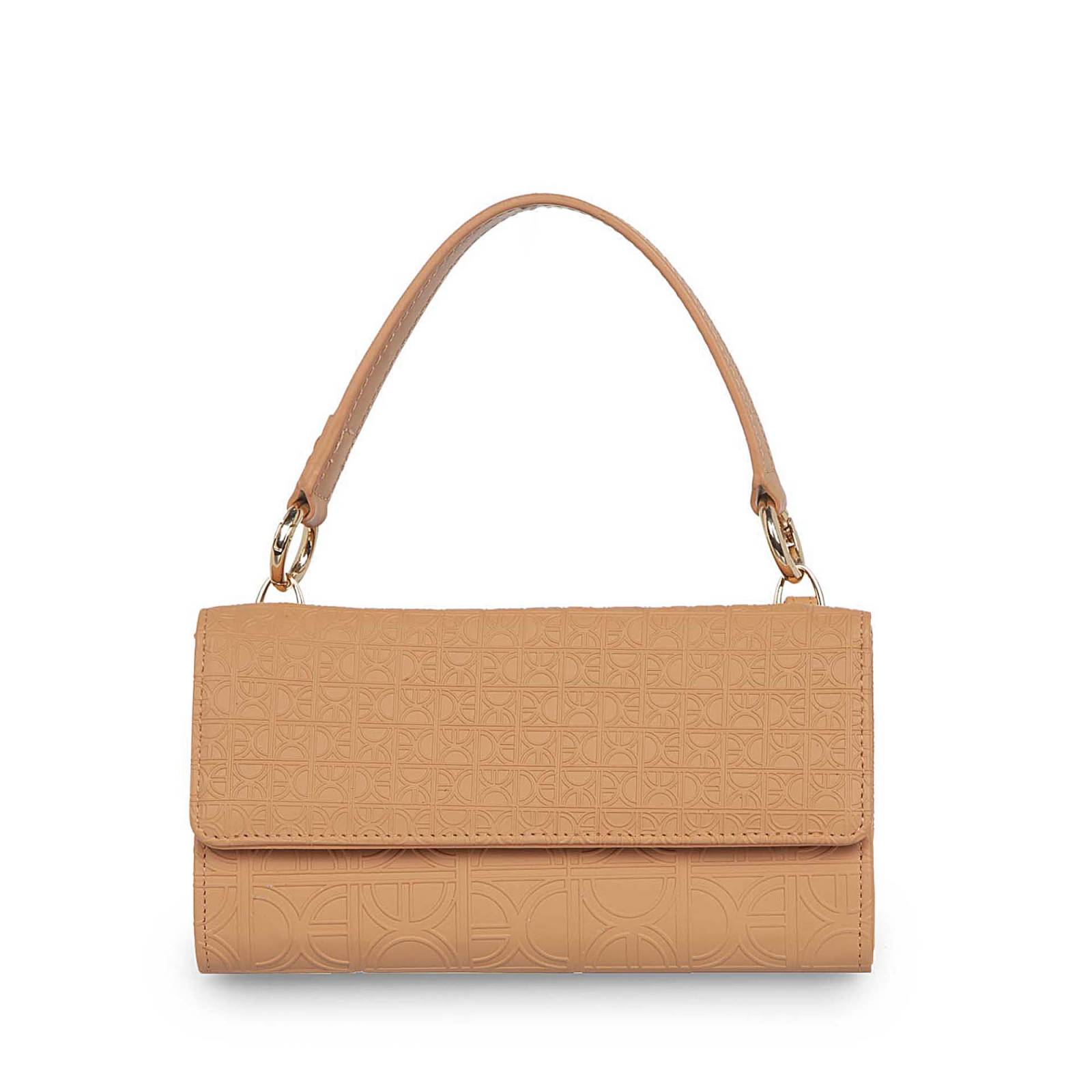Cartera Cloe Material Vegano Para Mujer Grande 2 en 1