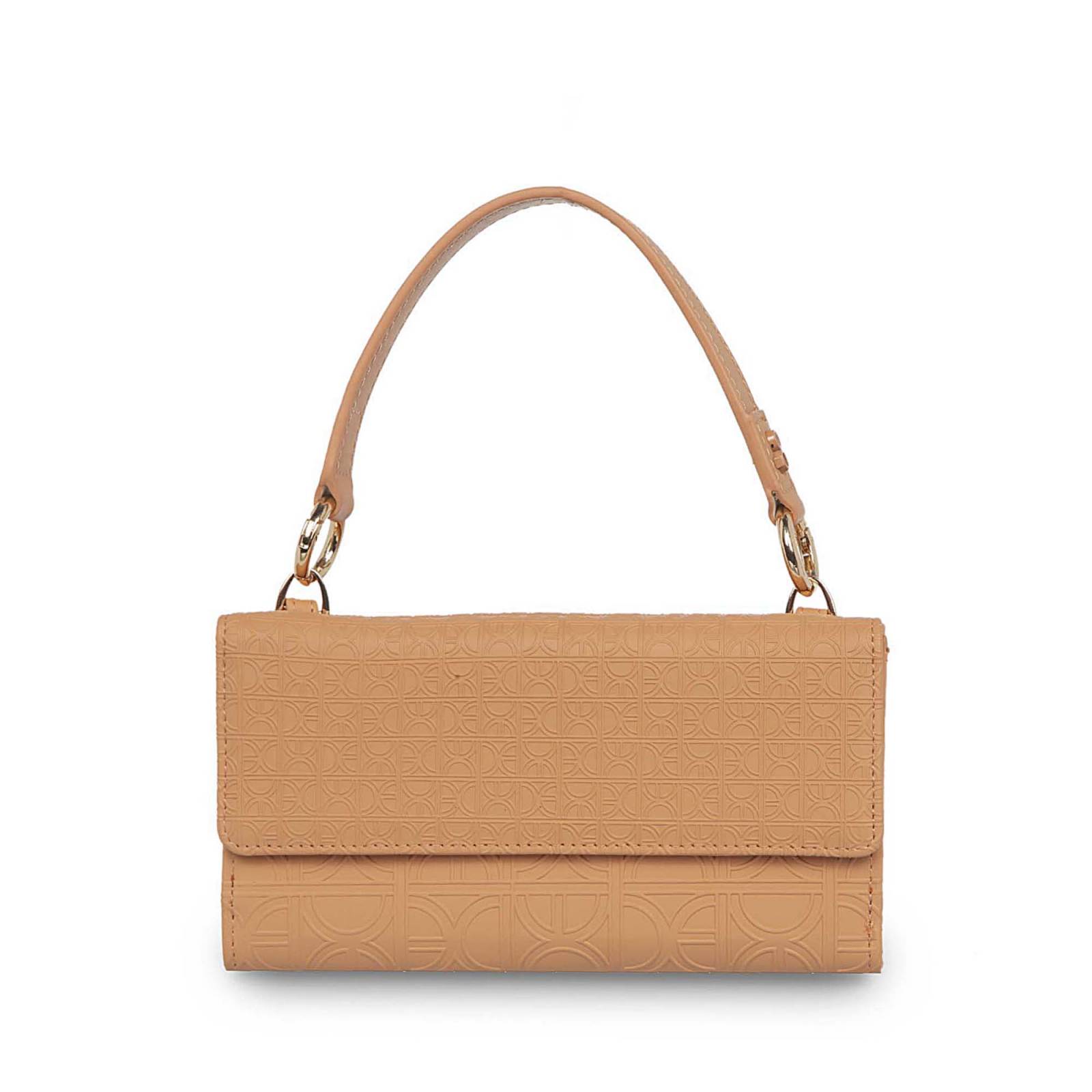 Cartera Cloe Material Vegano Para Mujer Grande 2 en 1