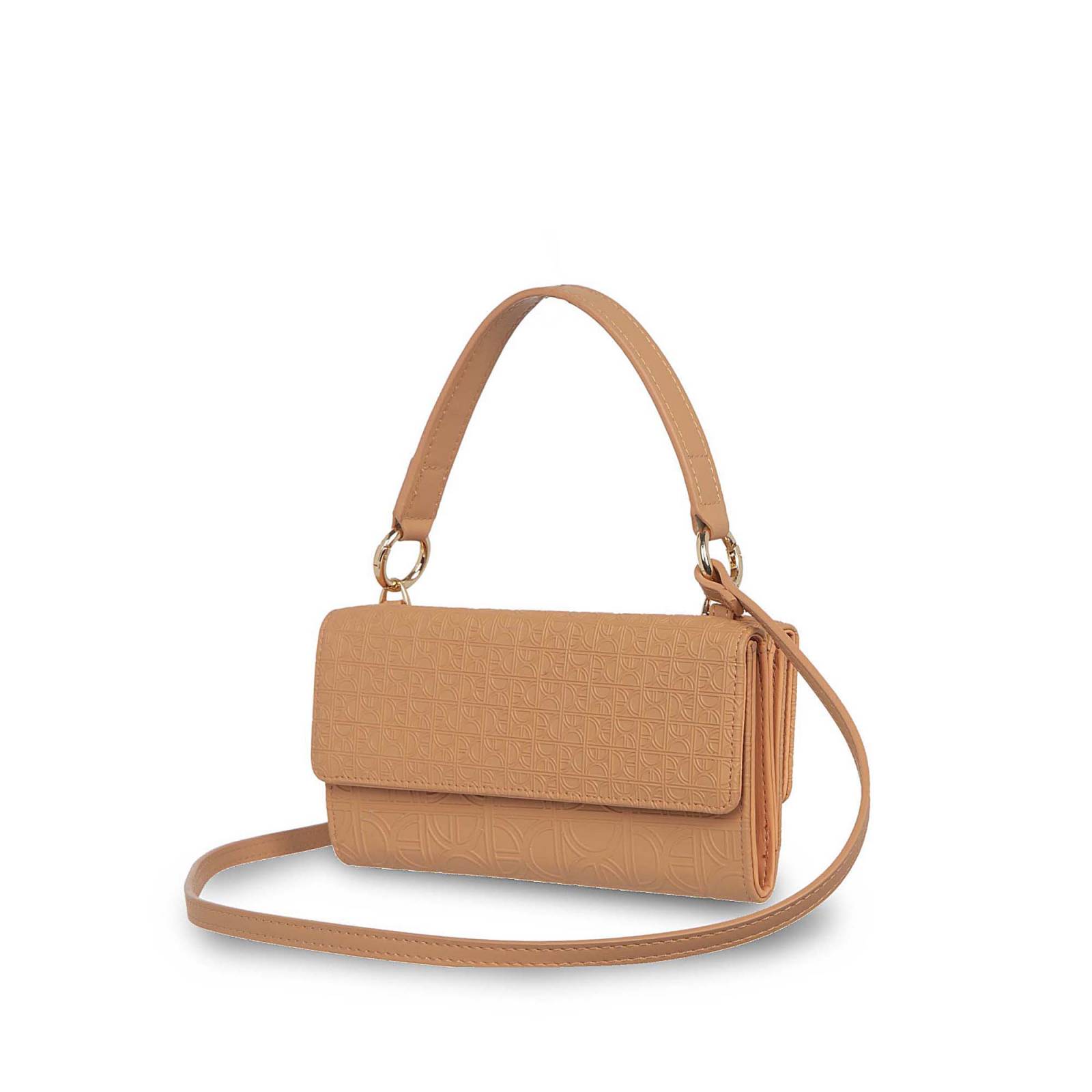 Cartera Cloe Material Vegano Para Mujer Grande 2 en 1