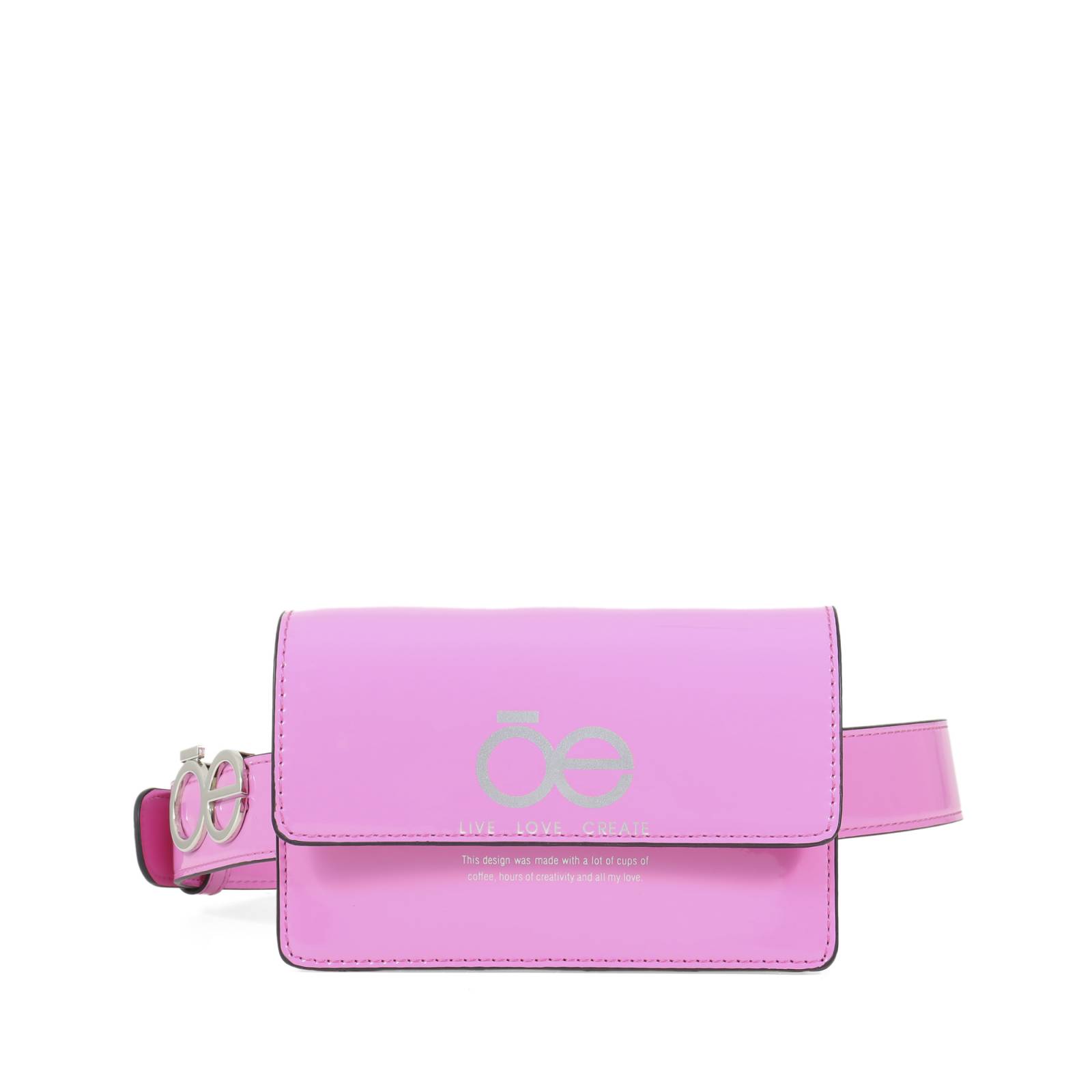 Cangurera Cloe 2 en 1 Charol color Magenta