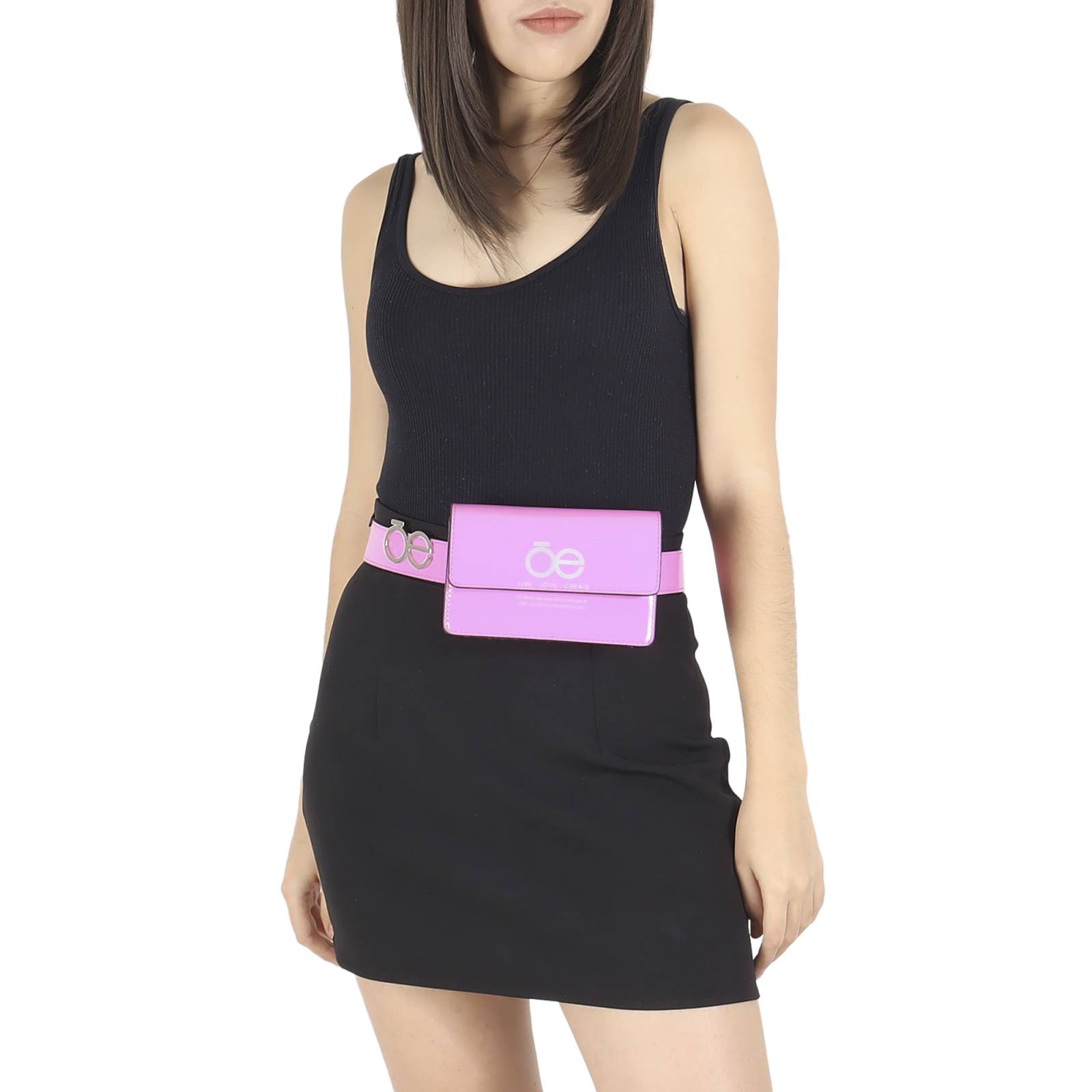 Cangurera Cloe 2 en 1 Charol color Magenta