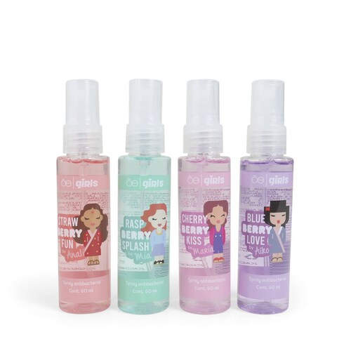 Spray Antibacterial Cloe Girls Analí Aroma Fresa 60 Ml